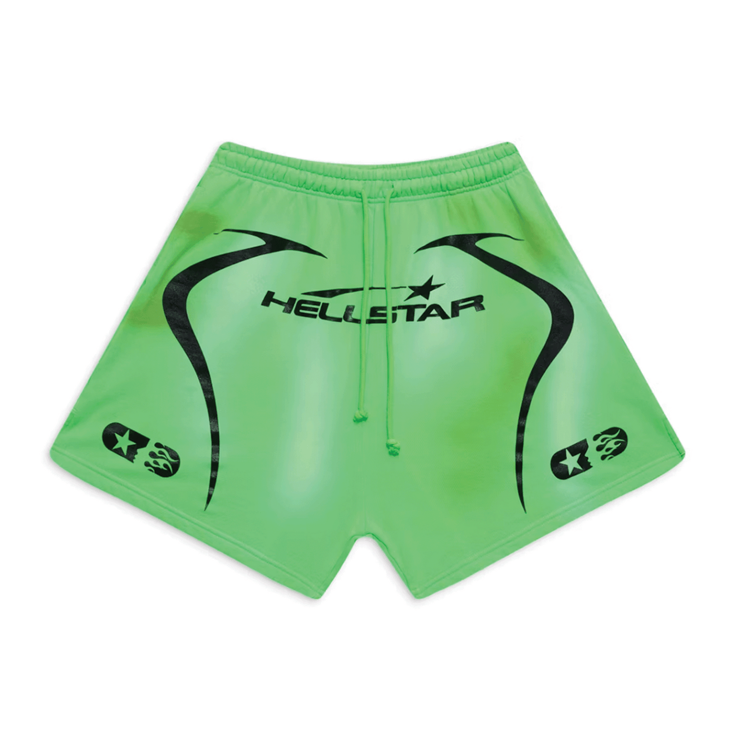 Hellstar Warm Up Shorts Neon Green