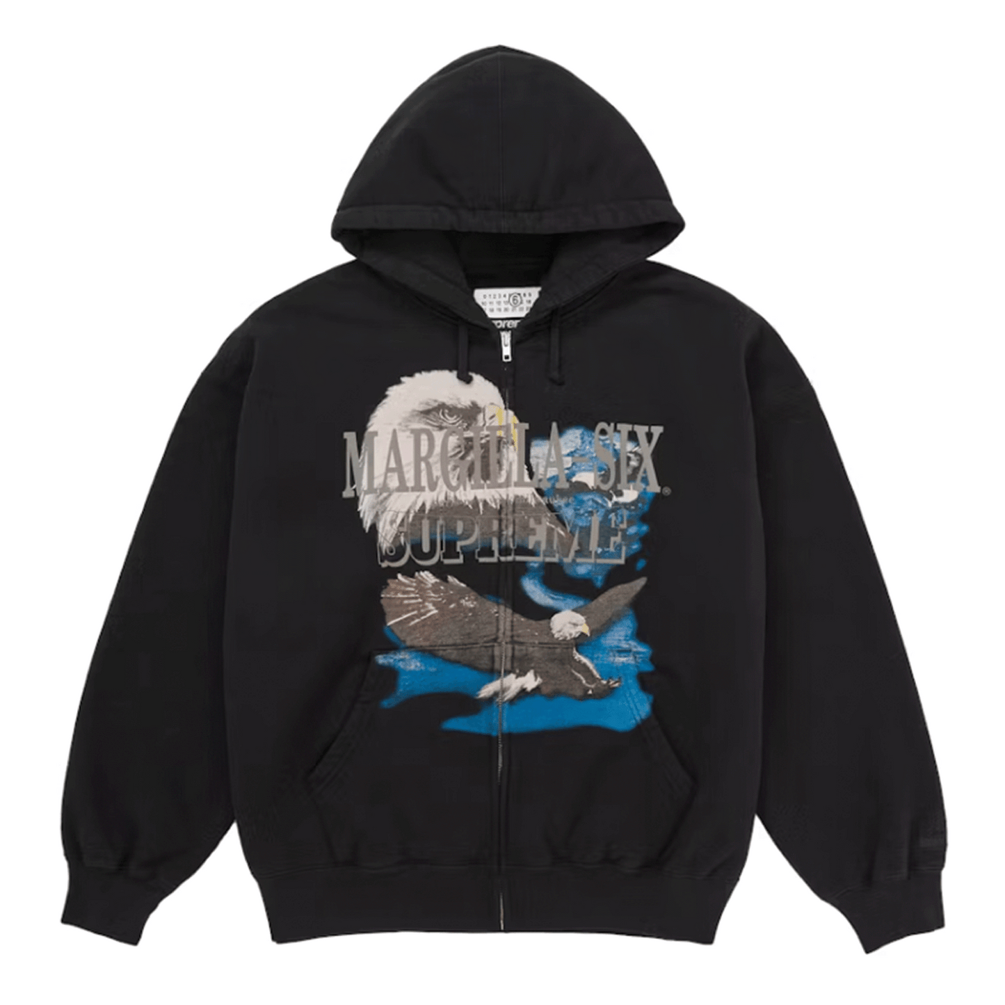 Supreme MM6 Maison Margiela Eagle Zip Up Black