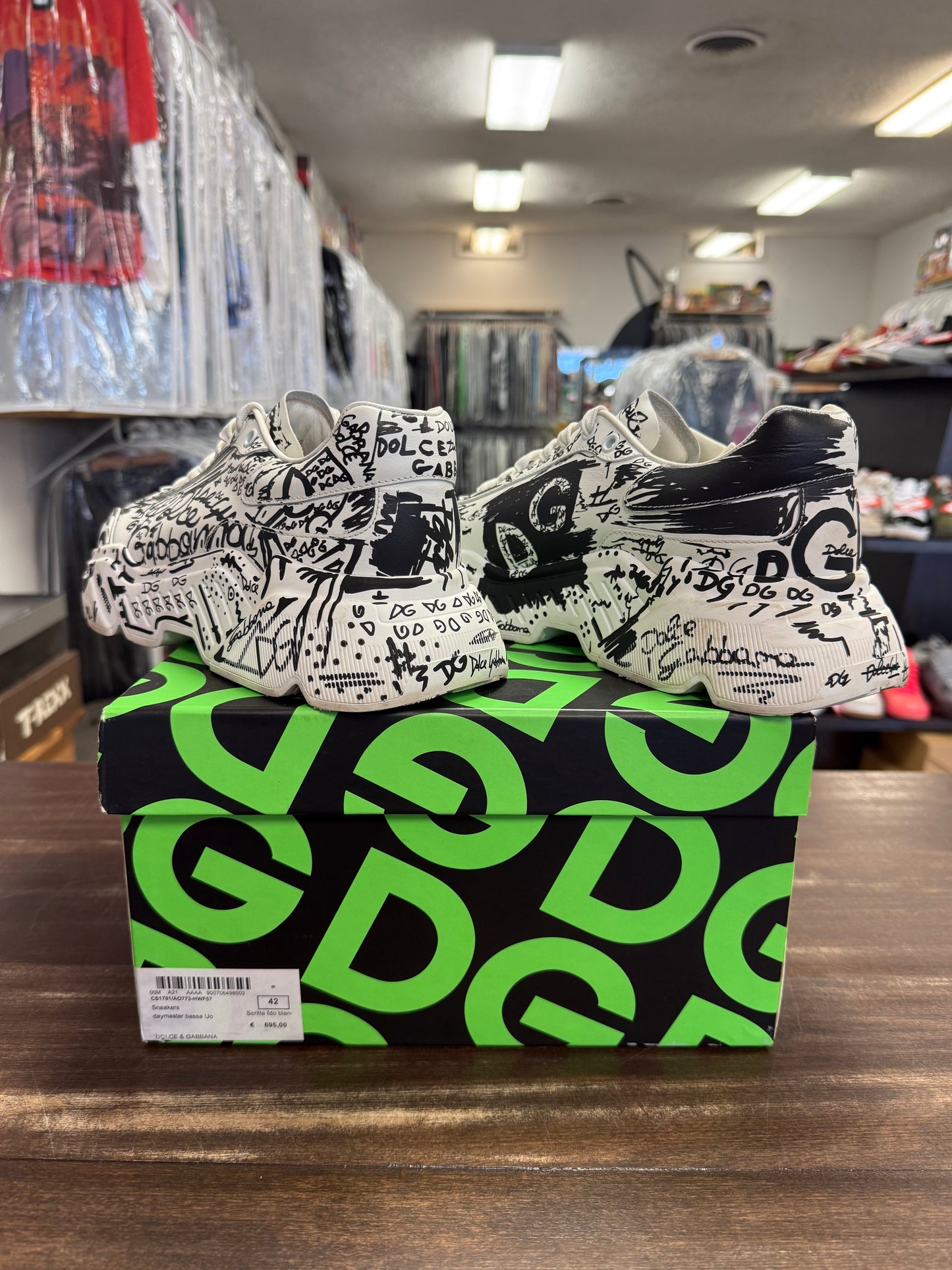 Dolce & Gabbana White Daymaster Graffiti