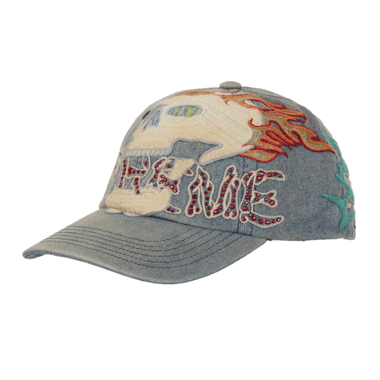 Supreme WFST 6-Panel Blue Denim