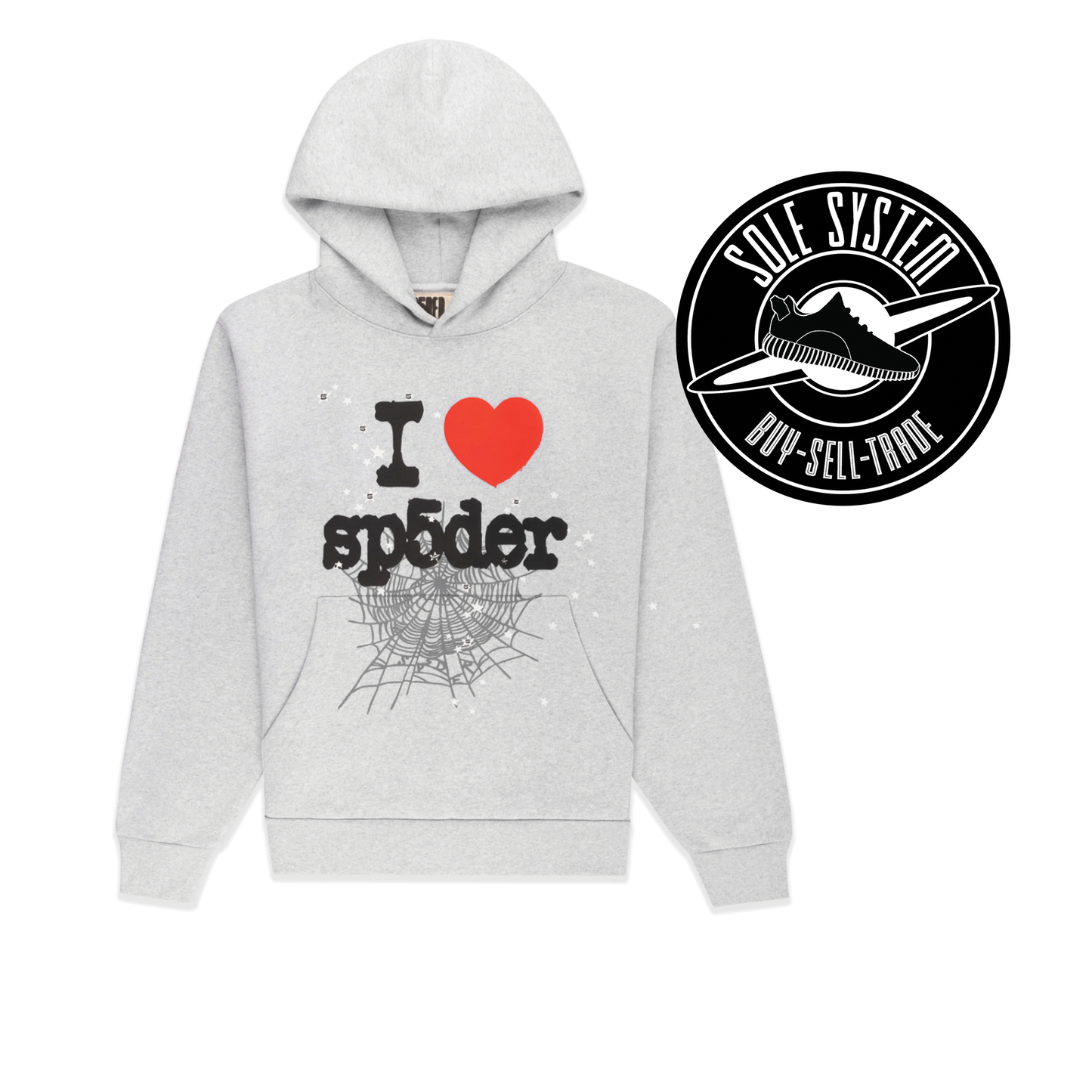 Sp5der Grey Souvenir Hoodie