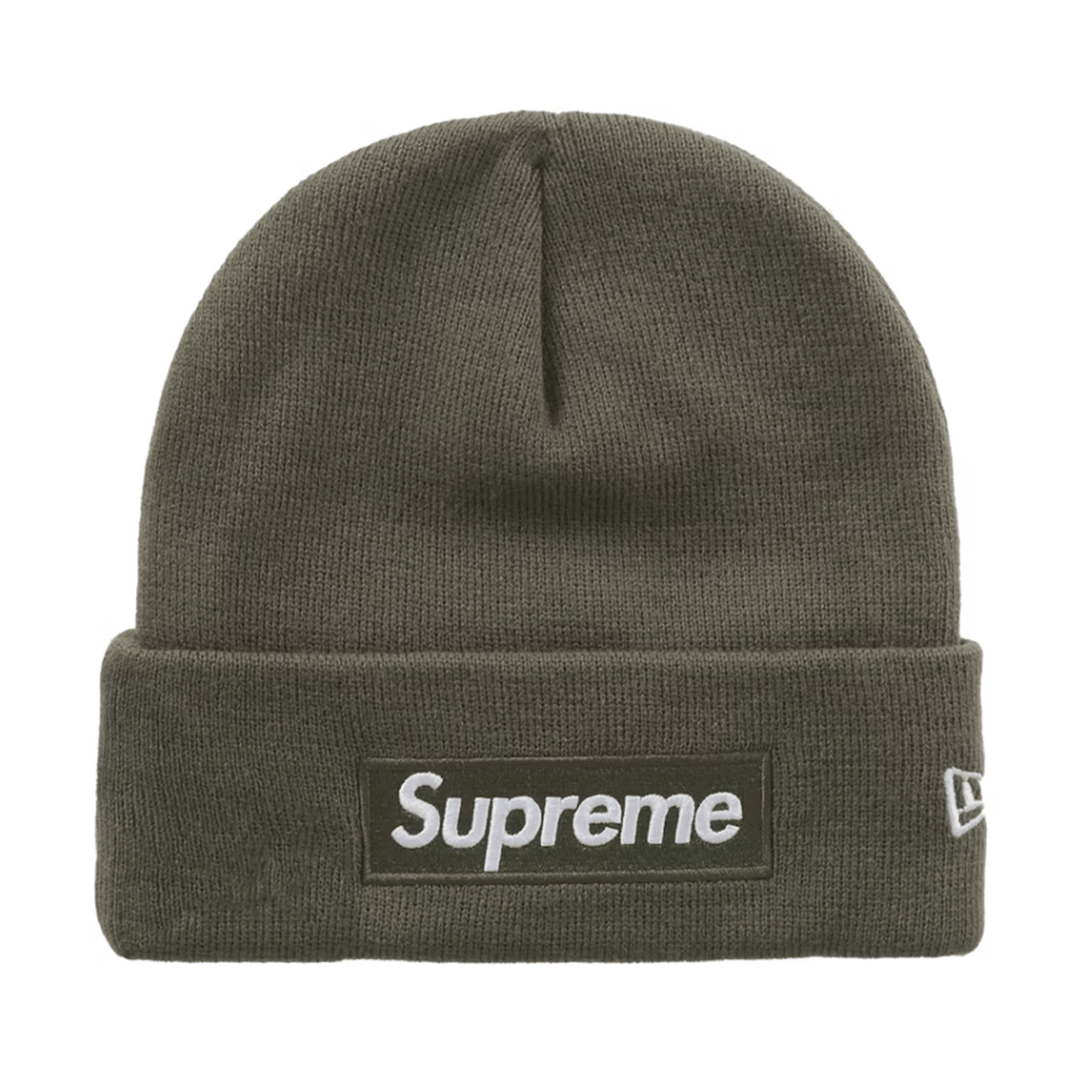 Supreme New Era Box Logo Beanie (FW25) Light Olive