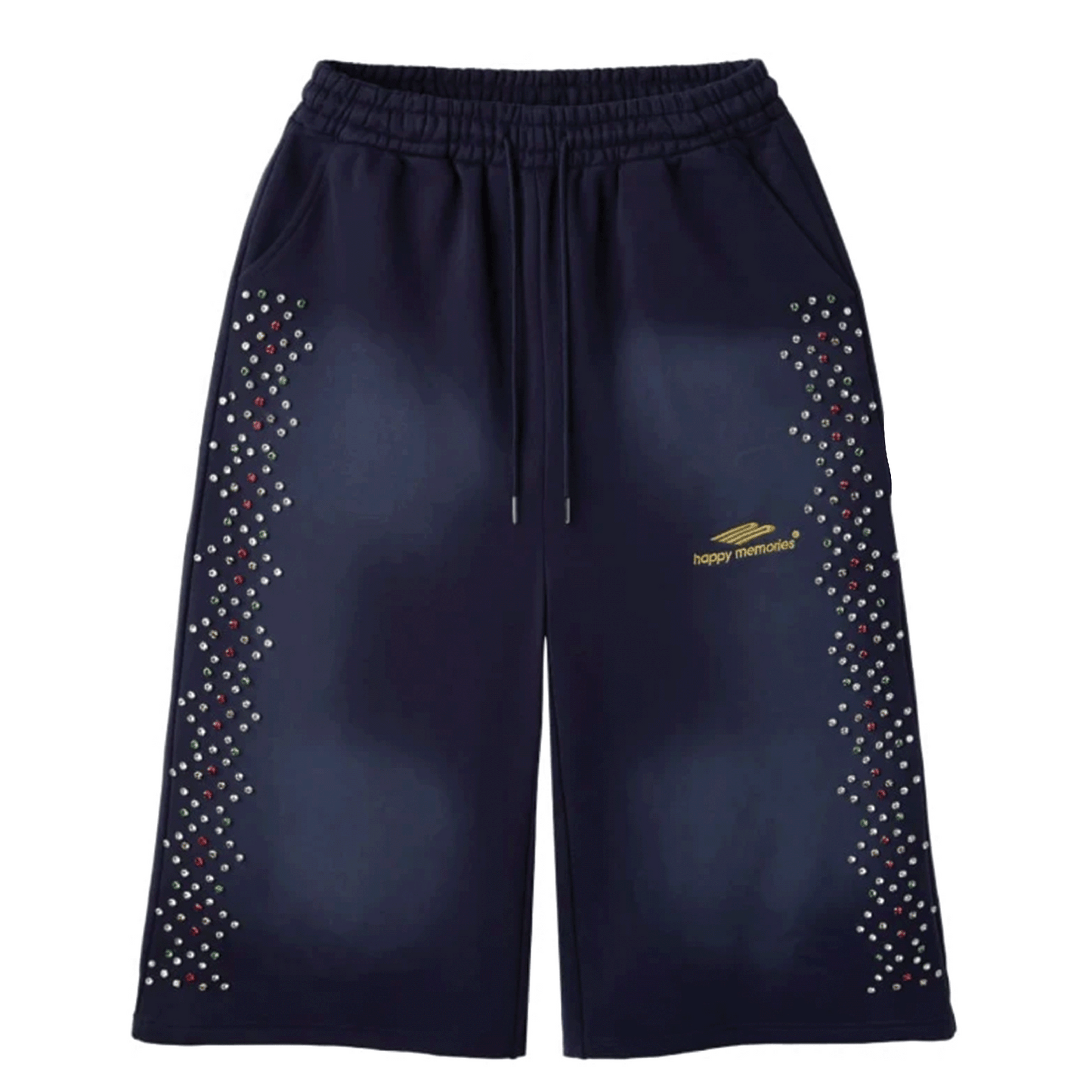 HMDD Crystal 3/4 Length Short Navy