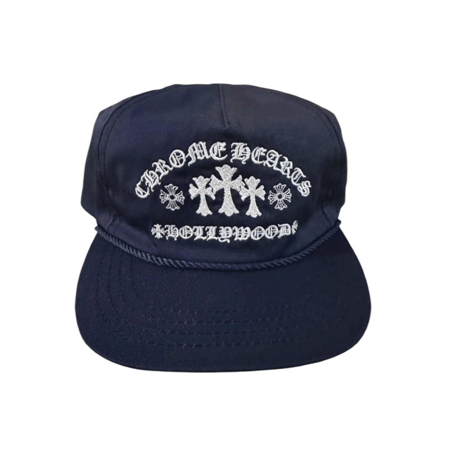 Chrome Hearts Gas Station Hat Triple Cross Navy