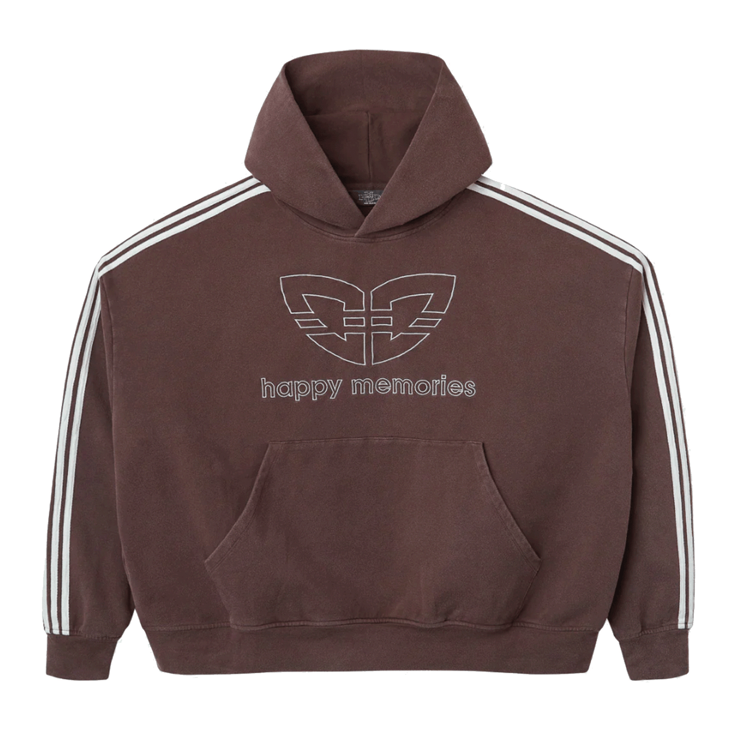 HMDD WASHED BUTTERFLY HOODIE BROWN
