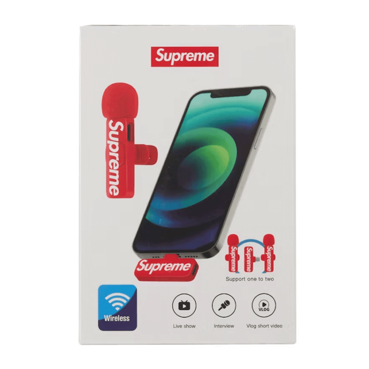 Supreme Mini Mics (Set of 2) Red
