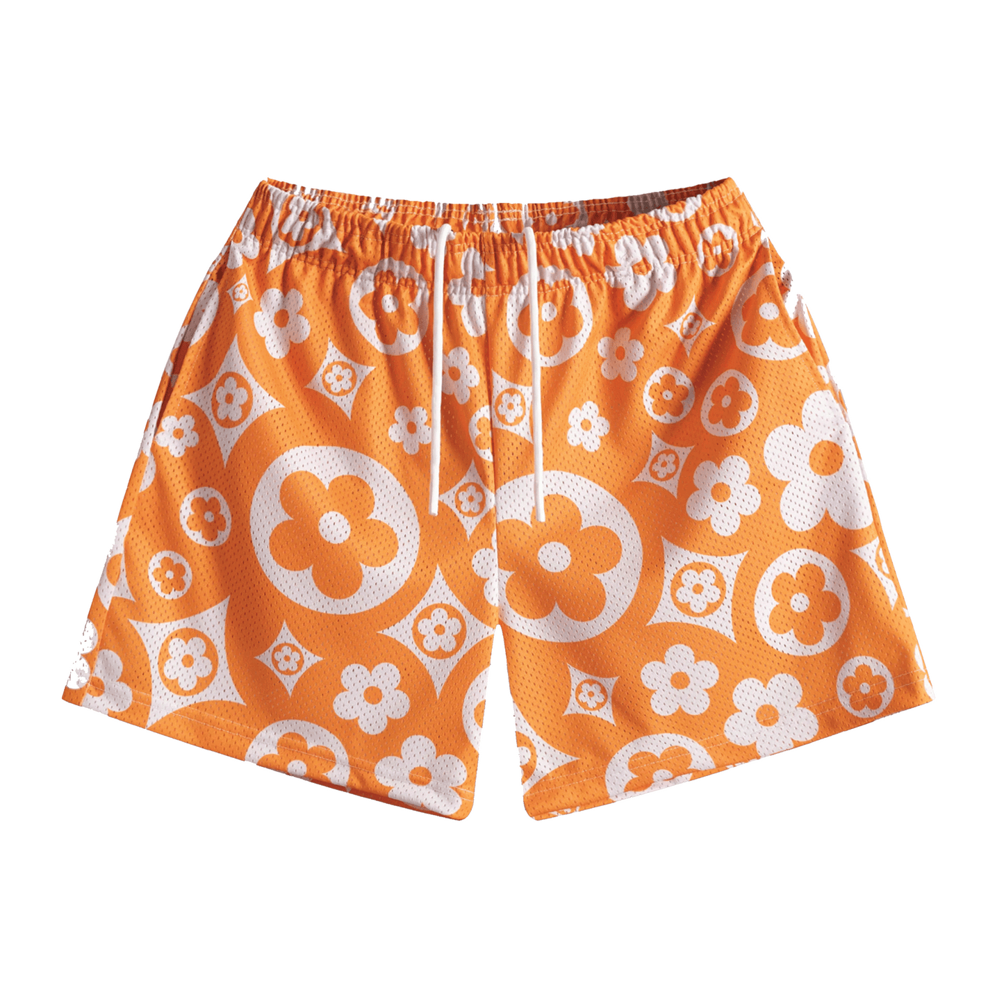 Bravest Orange Flower Shorts