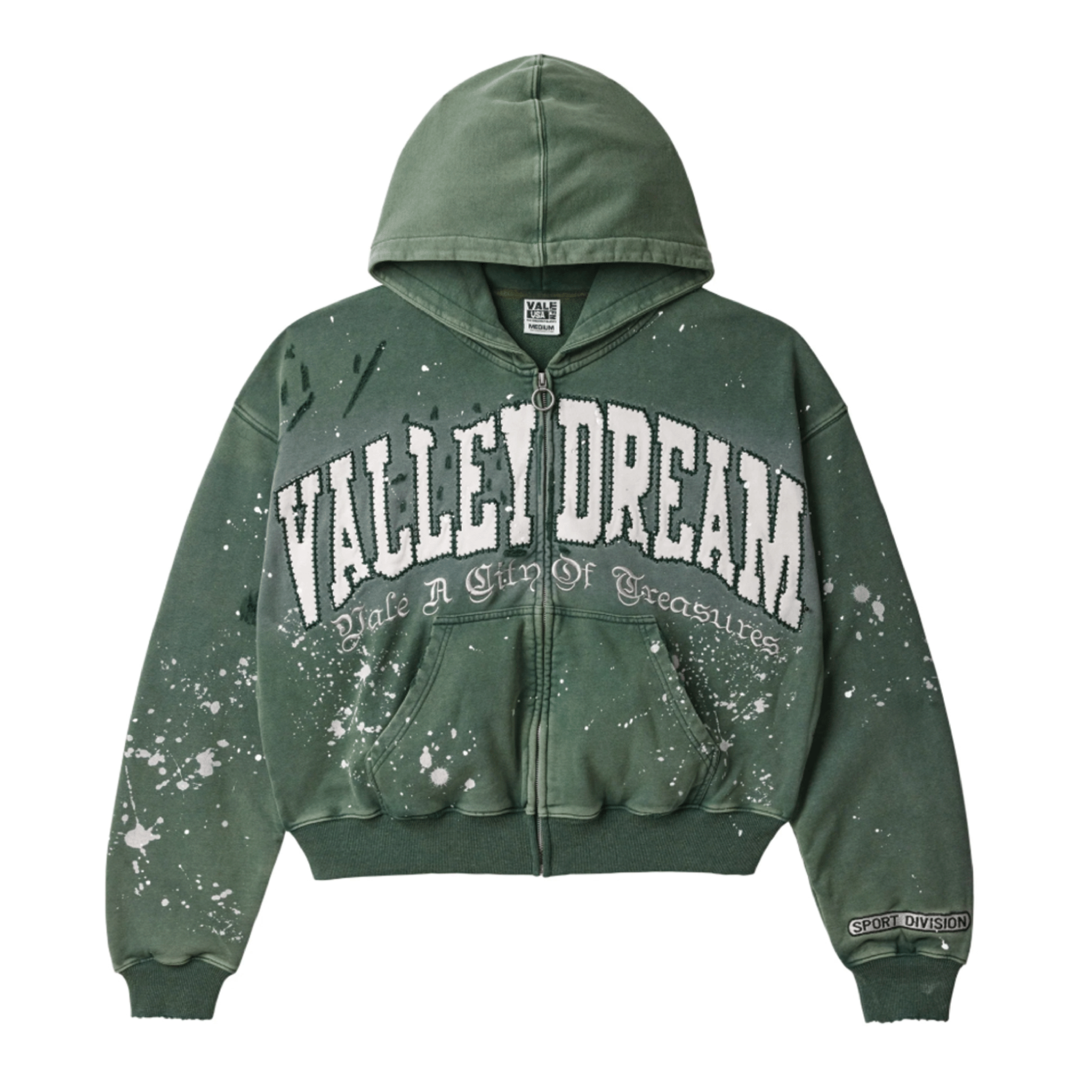 Vale Forever Pine Paint Zip Up Hoodie – Sole System