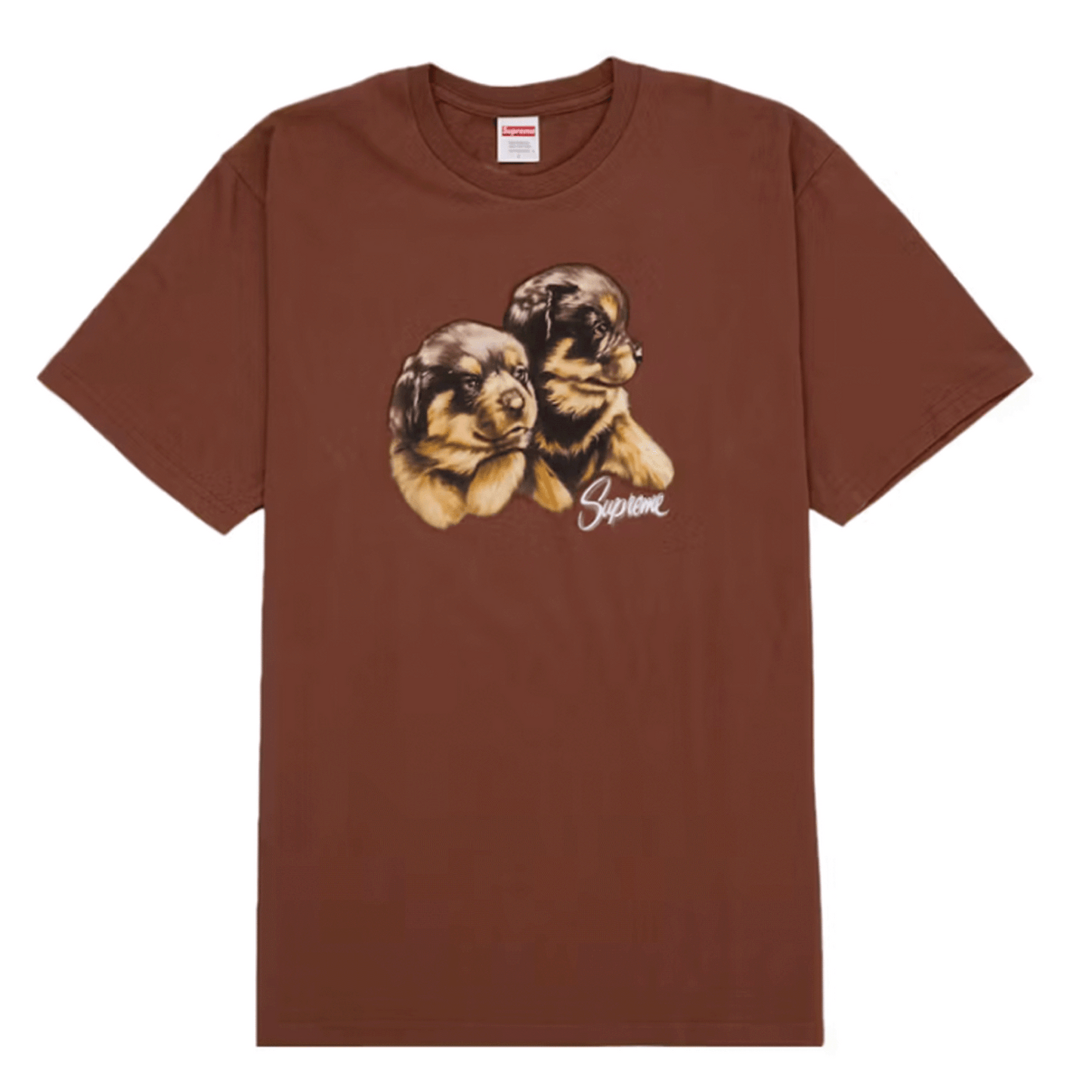 Supreme Puppies Tee Brown