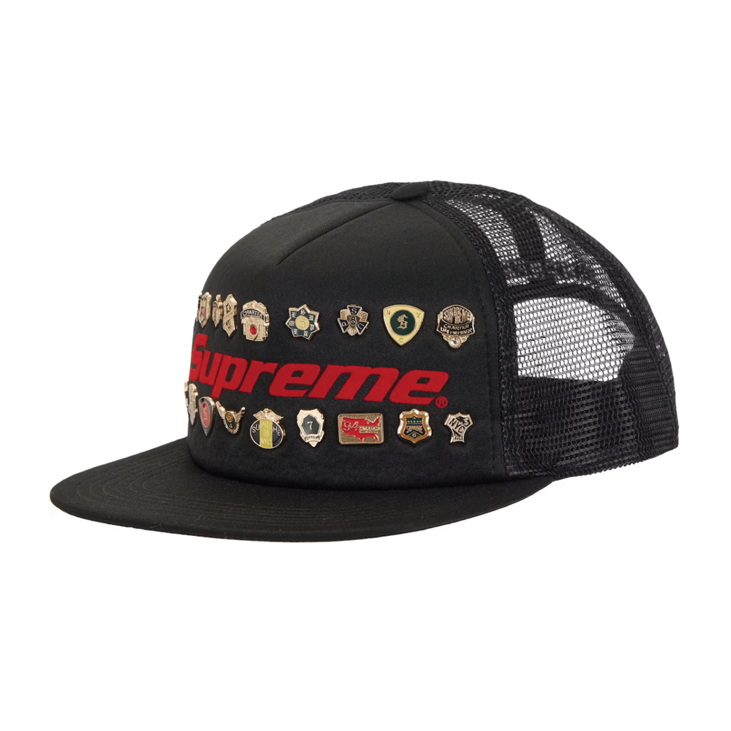 Supreme Pins Mesh Back 5-Panel Black
