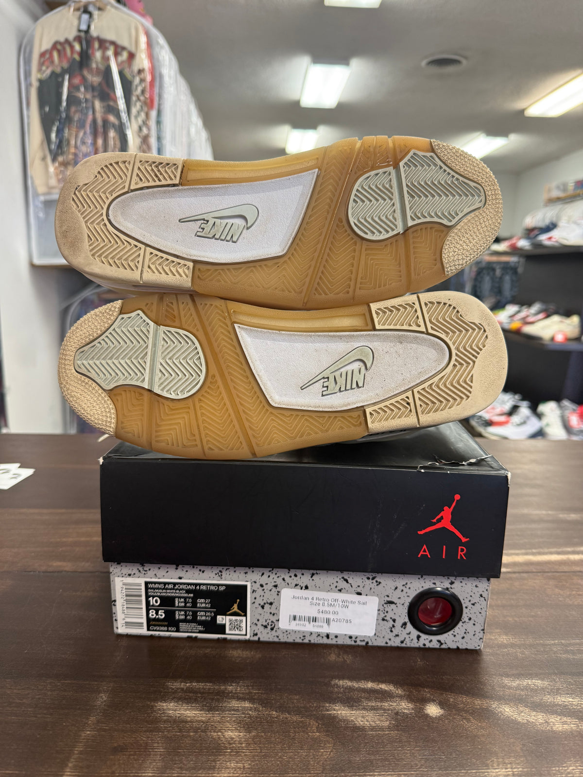 Jordan 4 Retro Off-White Sail