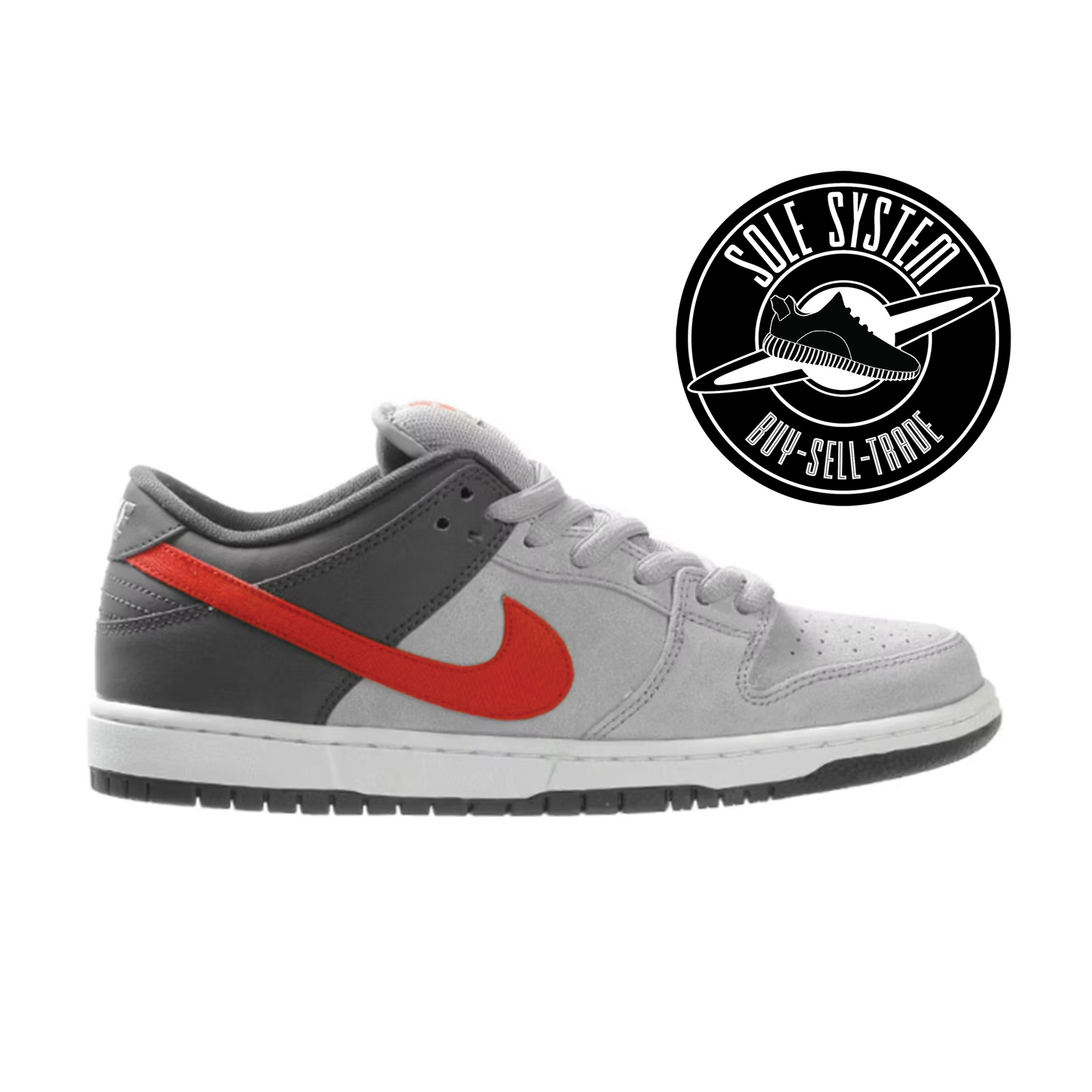 Nike SB Dunk Low Medium Grey Red