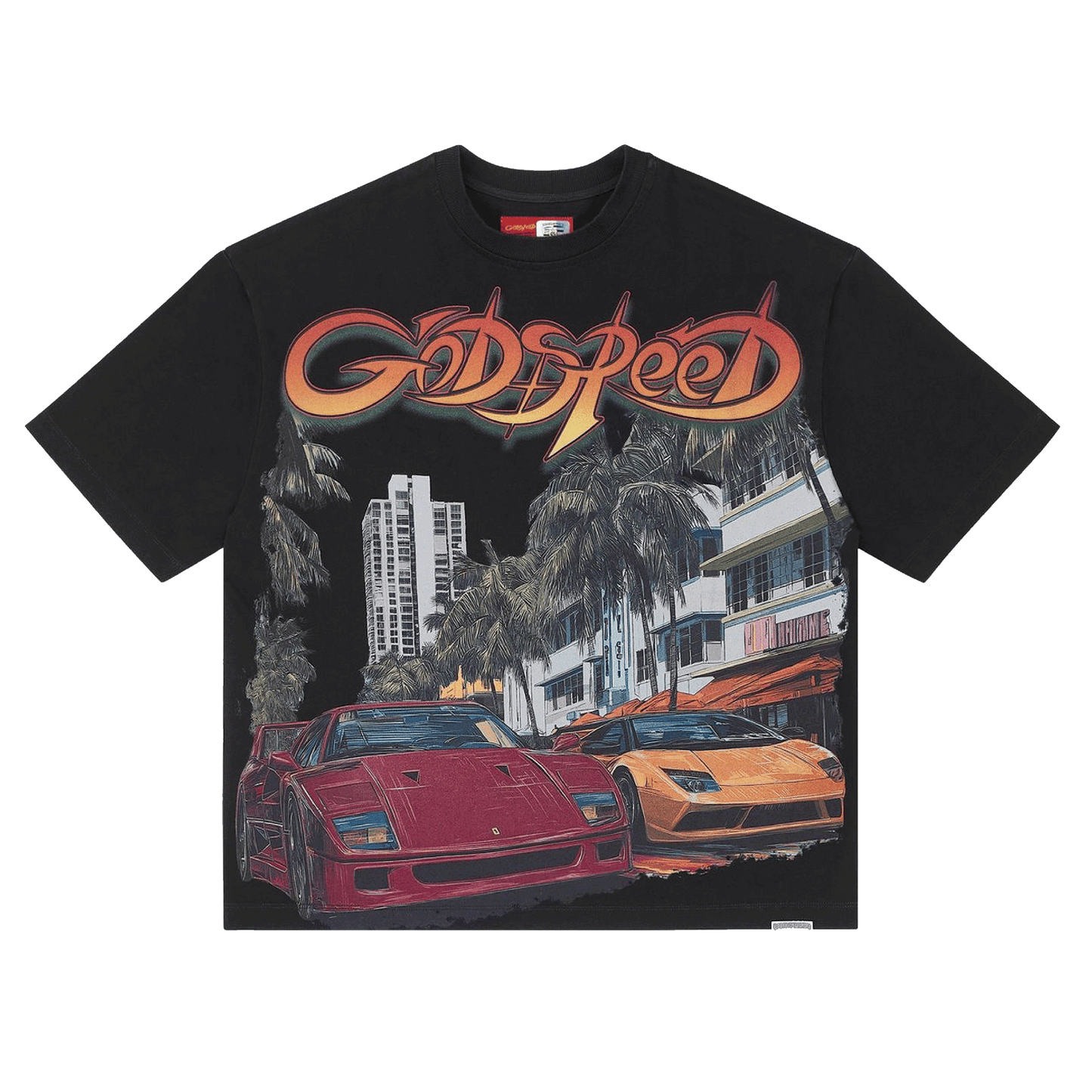 GodSpeed South Beach Drive T-Shirt Black