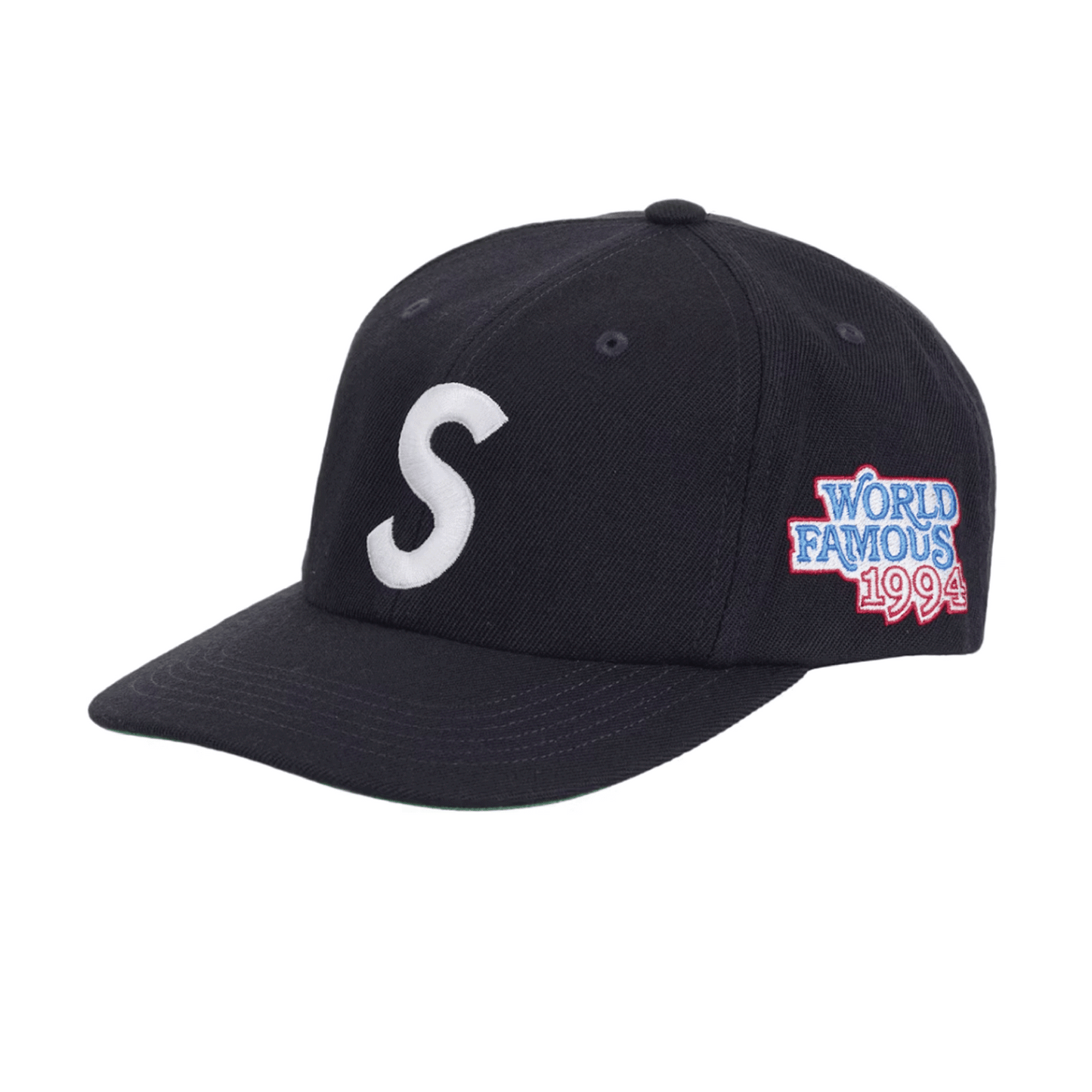 Supreme World Famous S Logo 6-Panel Navy