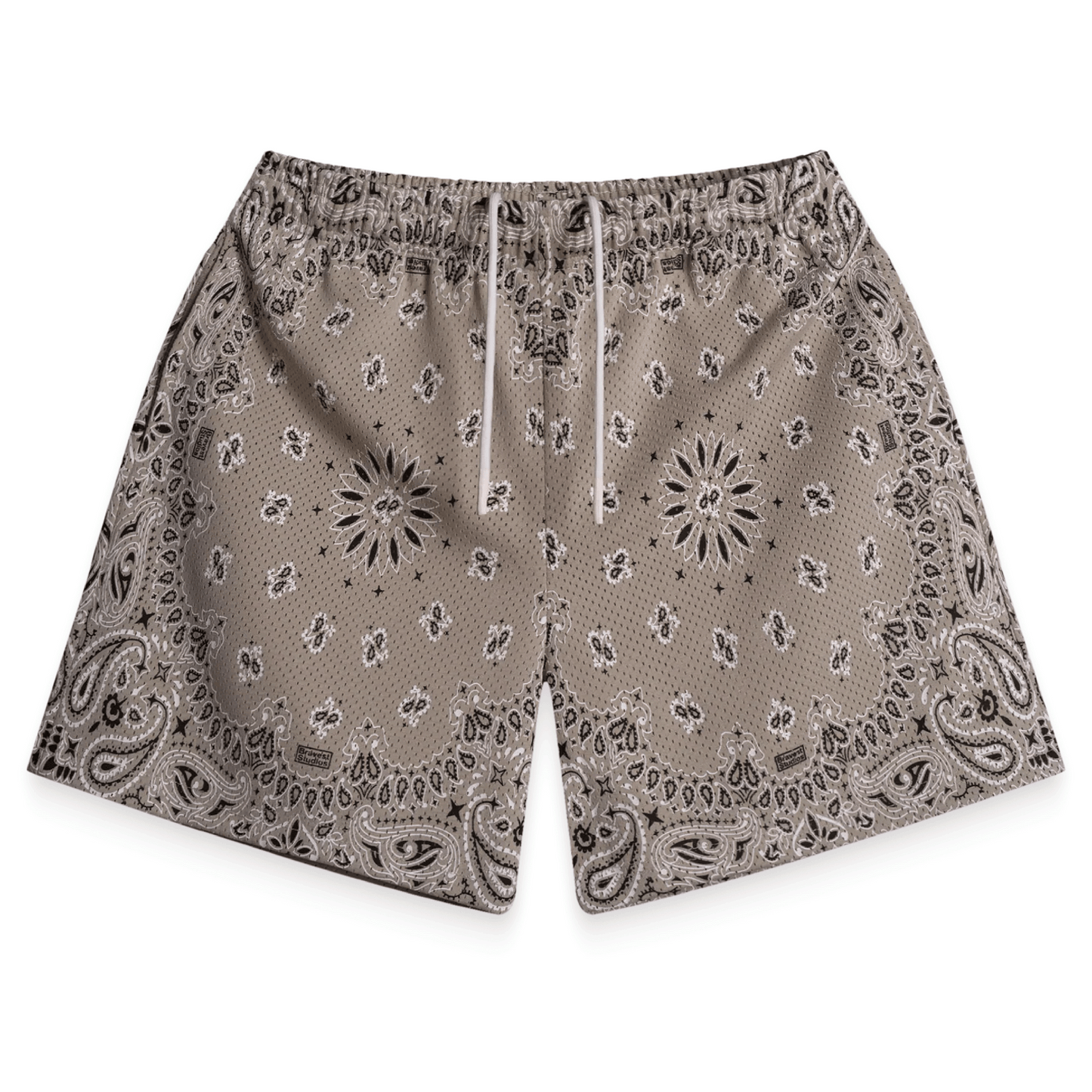 Bravest Paisley Two-Tone Khaki Shorts