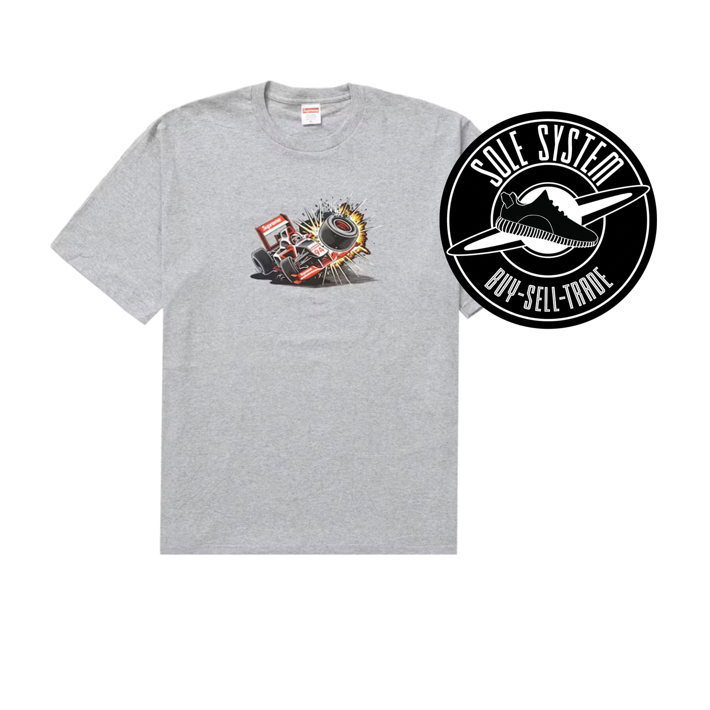 Supreme Crash Tee (FW21) Heather Grey
