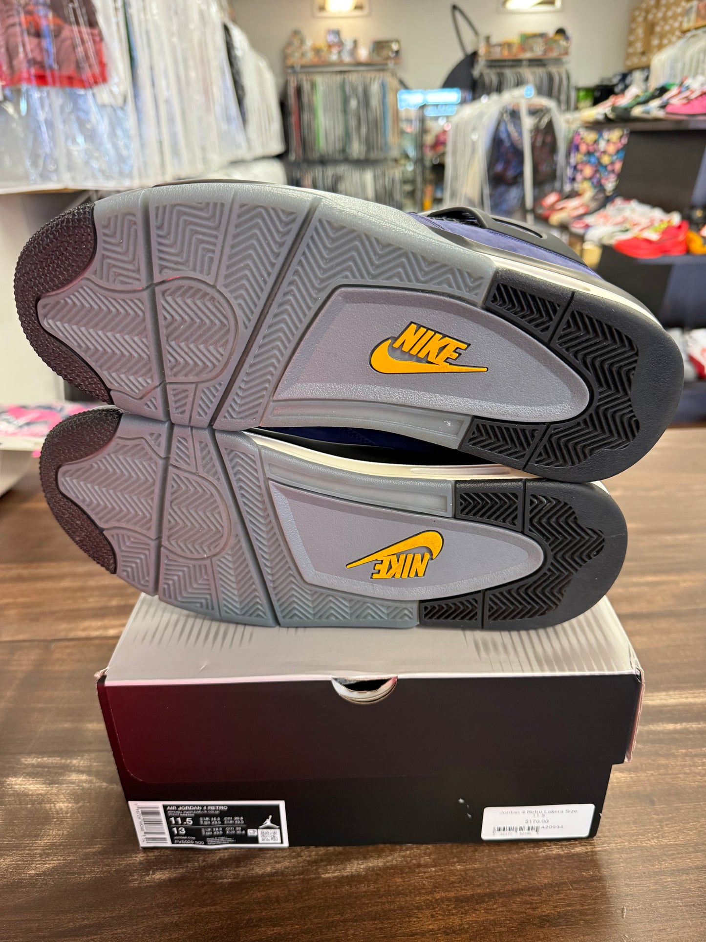 Jordan 4 Retro Lakers