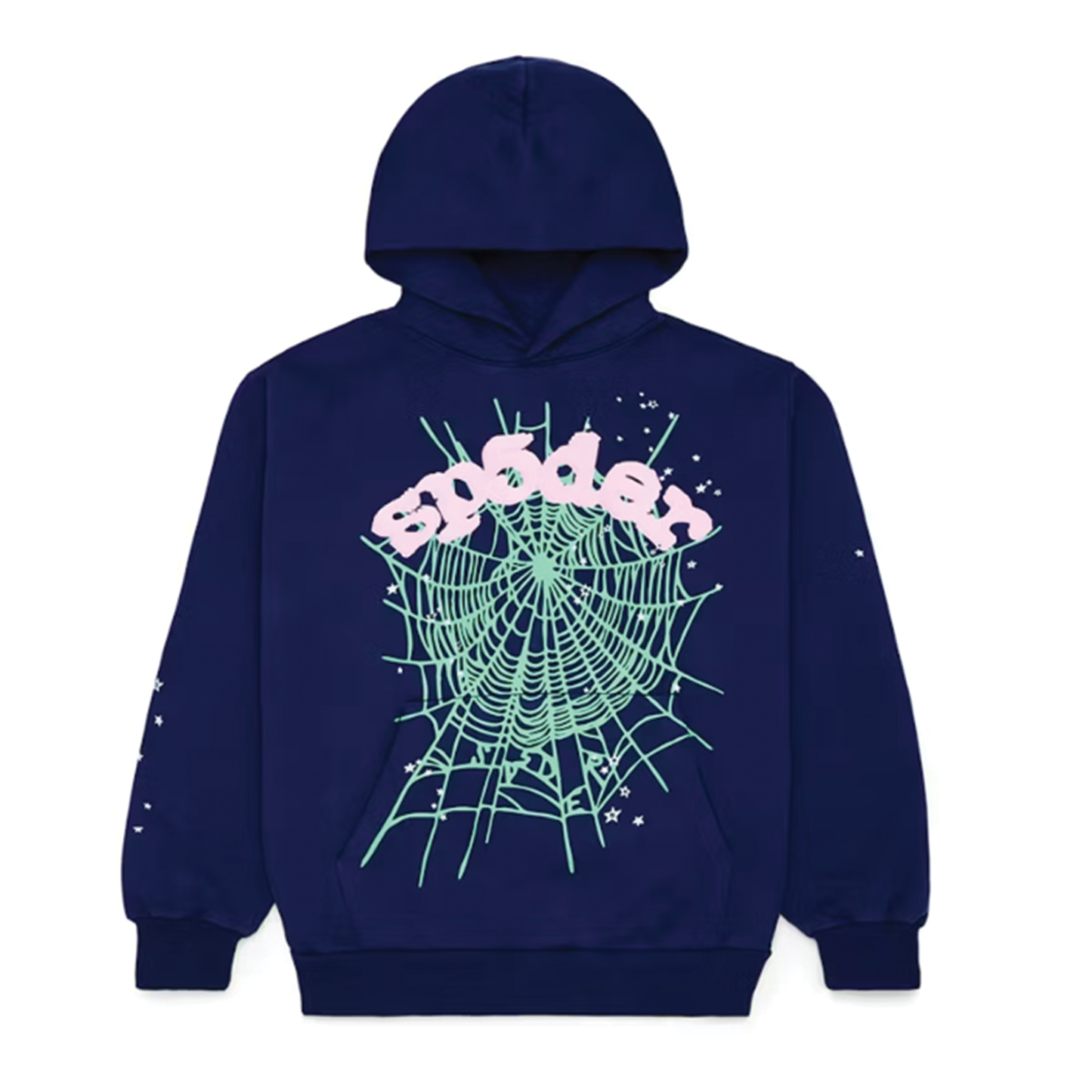 Sp5der OG Web Hoodie Navy