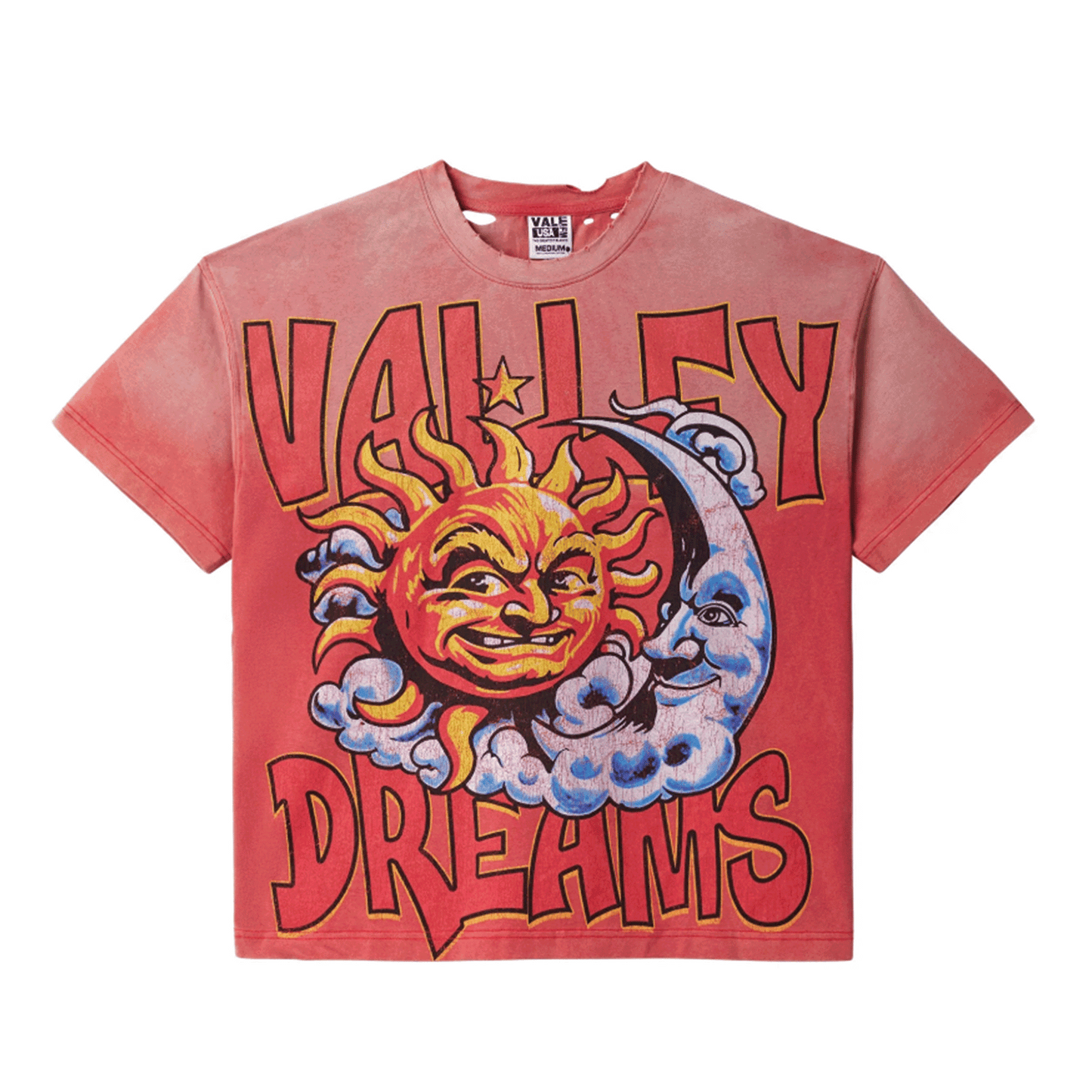 Vale Thrashed Red Sun Tee