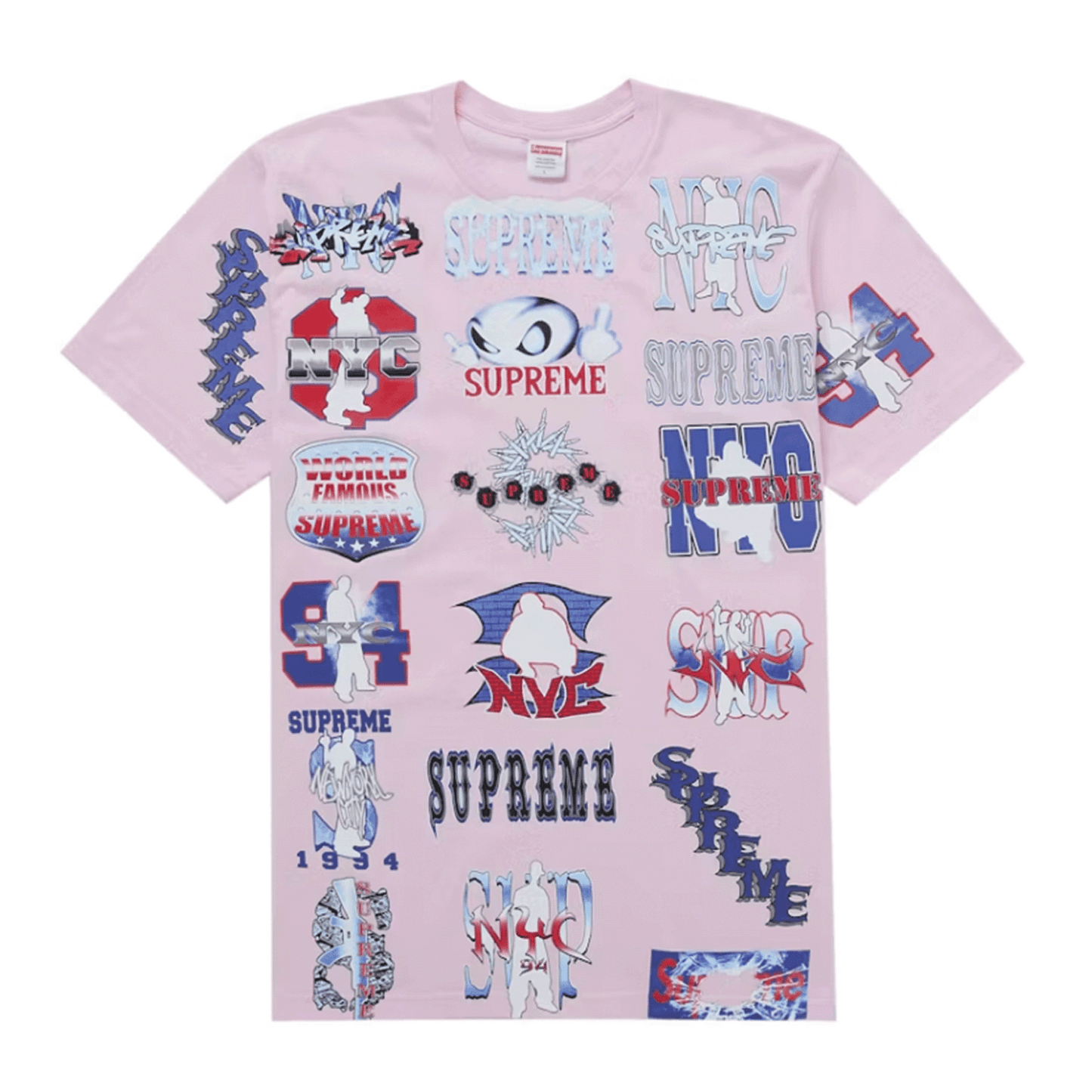 Supreme Flash Tee Light Pink