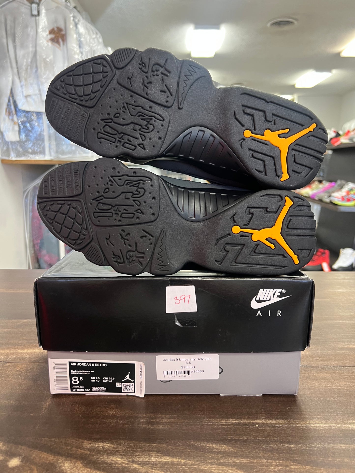 Jordan 9 University Gold