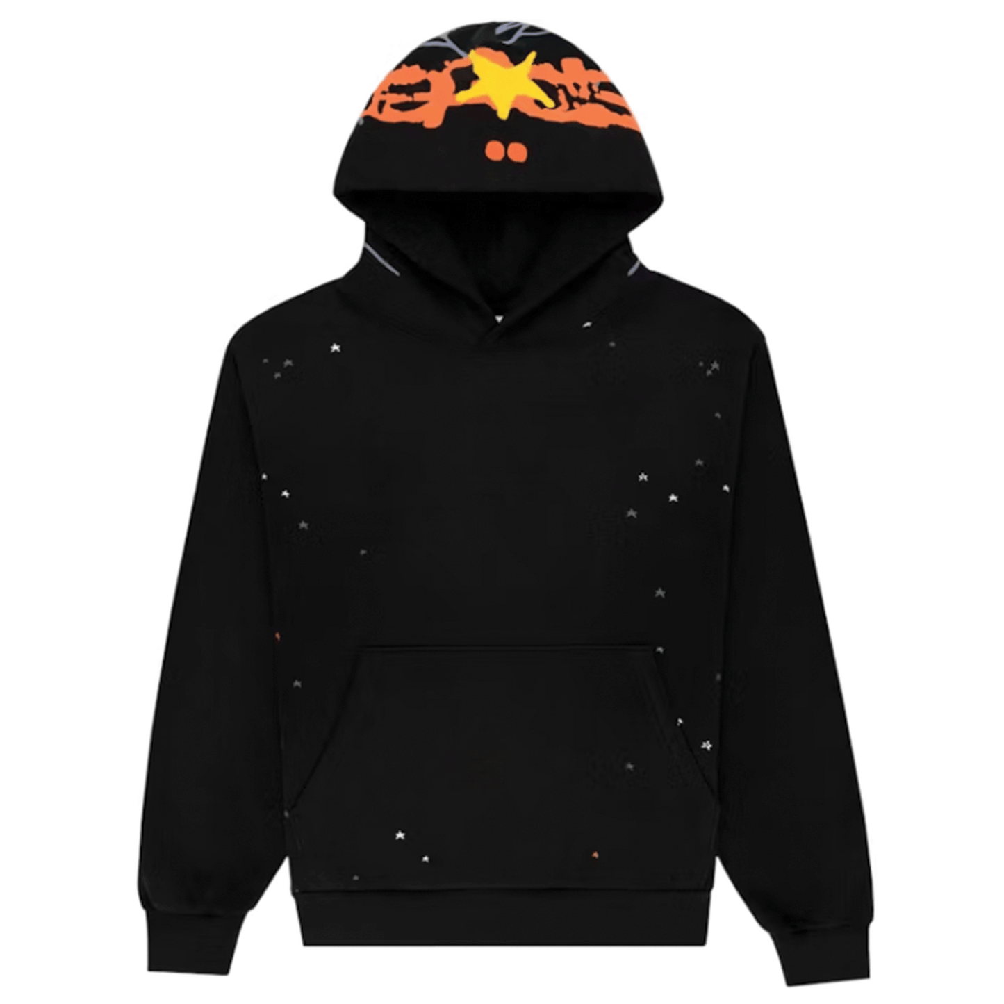 Sp5der Heavy Web Hoodie Black