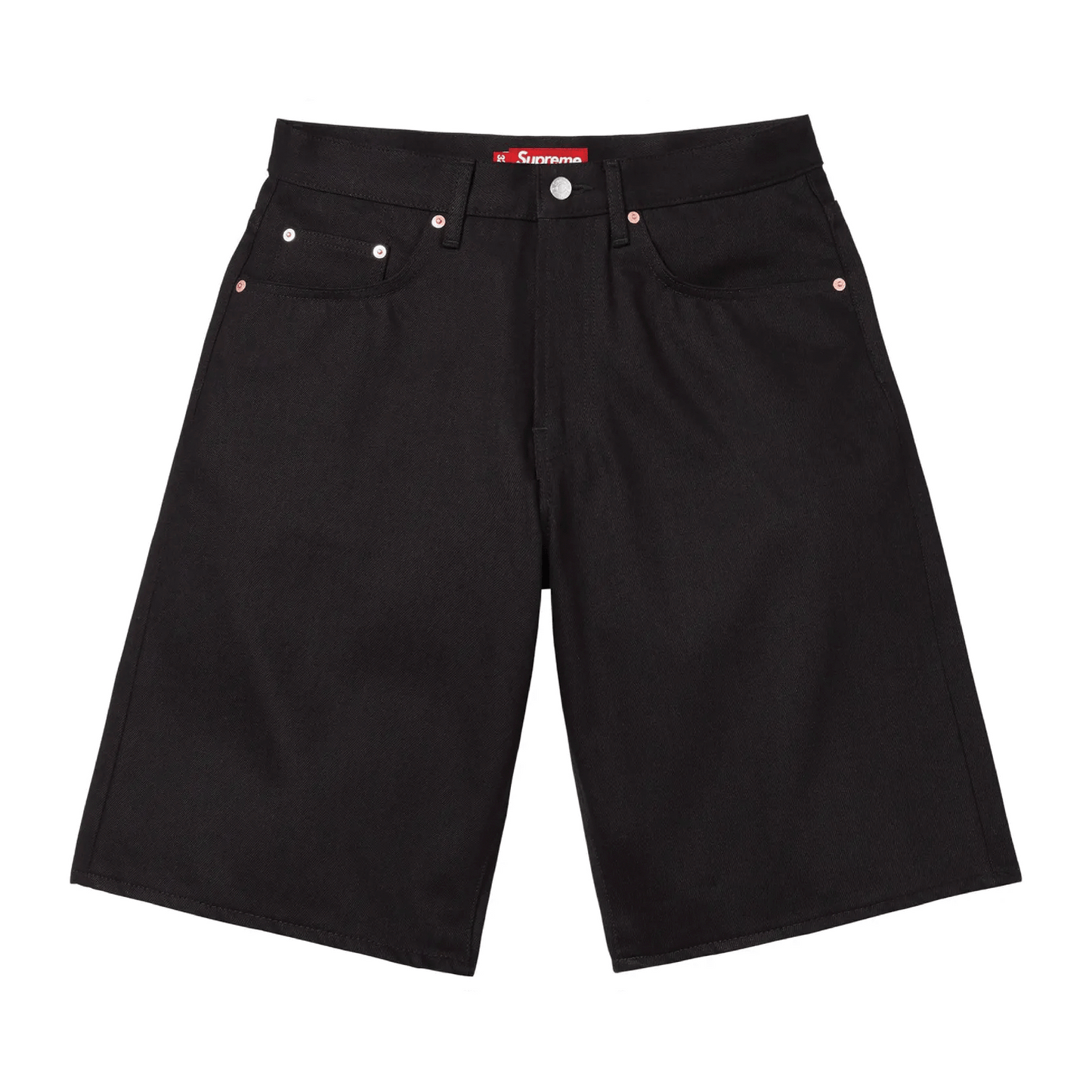 Supreme Baggy Selvedge Denim Short Rigid Black