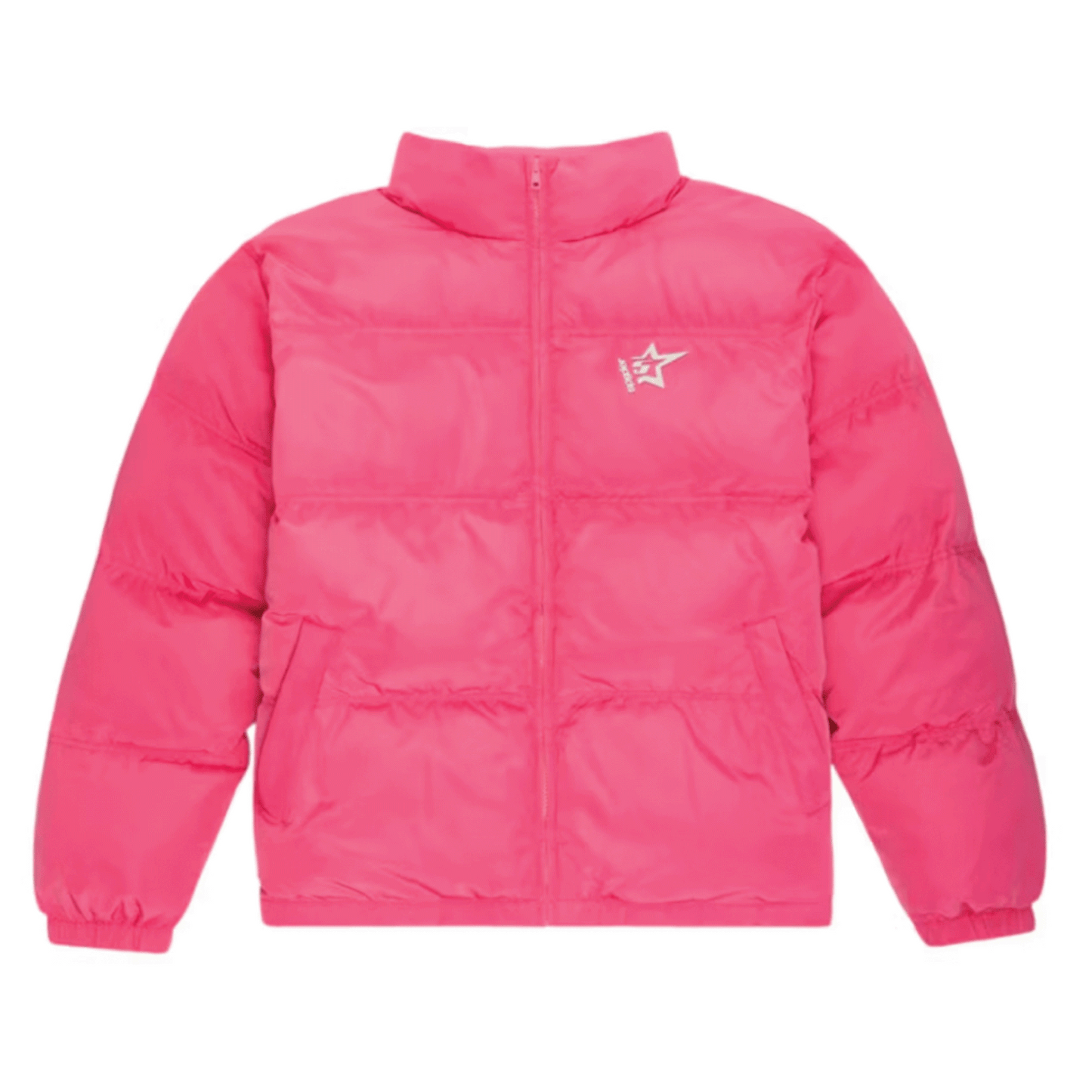 Sp5der 5Star Puffer Jacket Pink