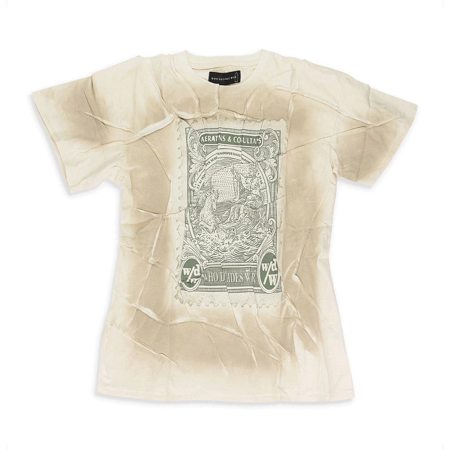 Who Decides War Off-White Currency T