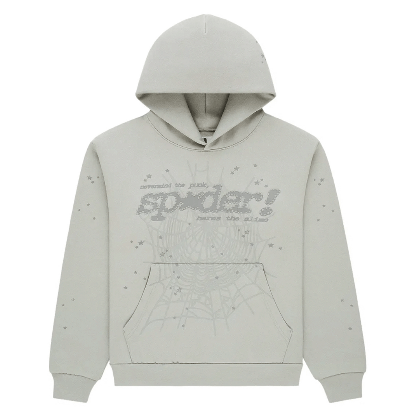 Sp5der Tonal Punk V2 Hoodie Sport Grey