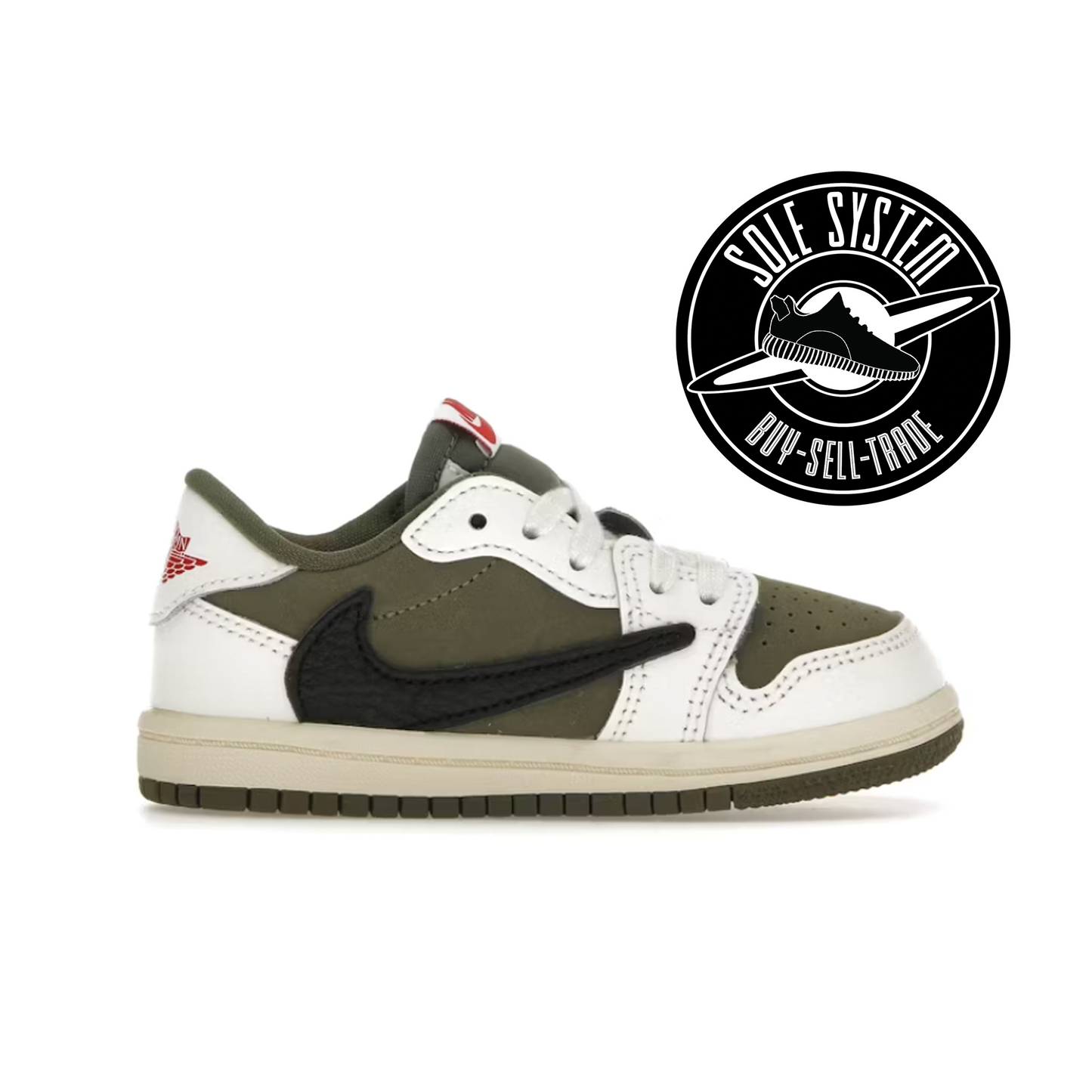 Jordan 1 Low Travis Scott Medium Olive (PS)