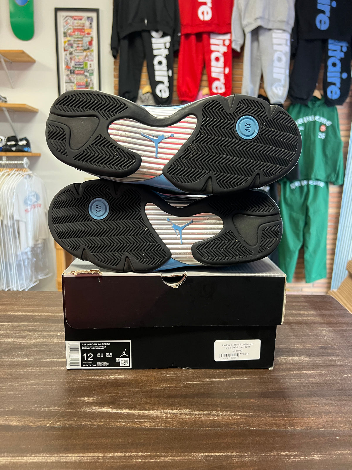 Jordan 14 Black University Blue 2026