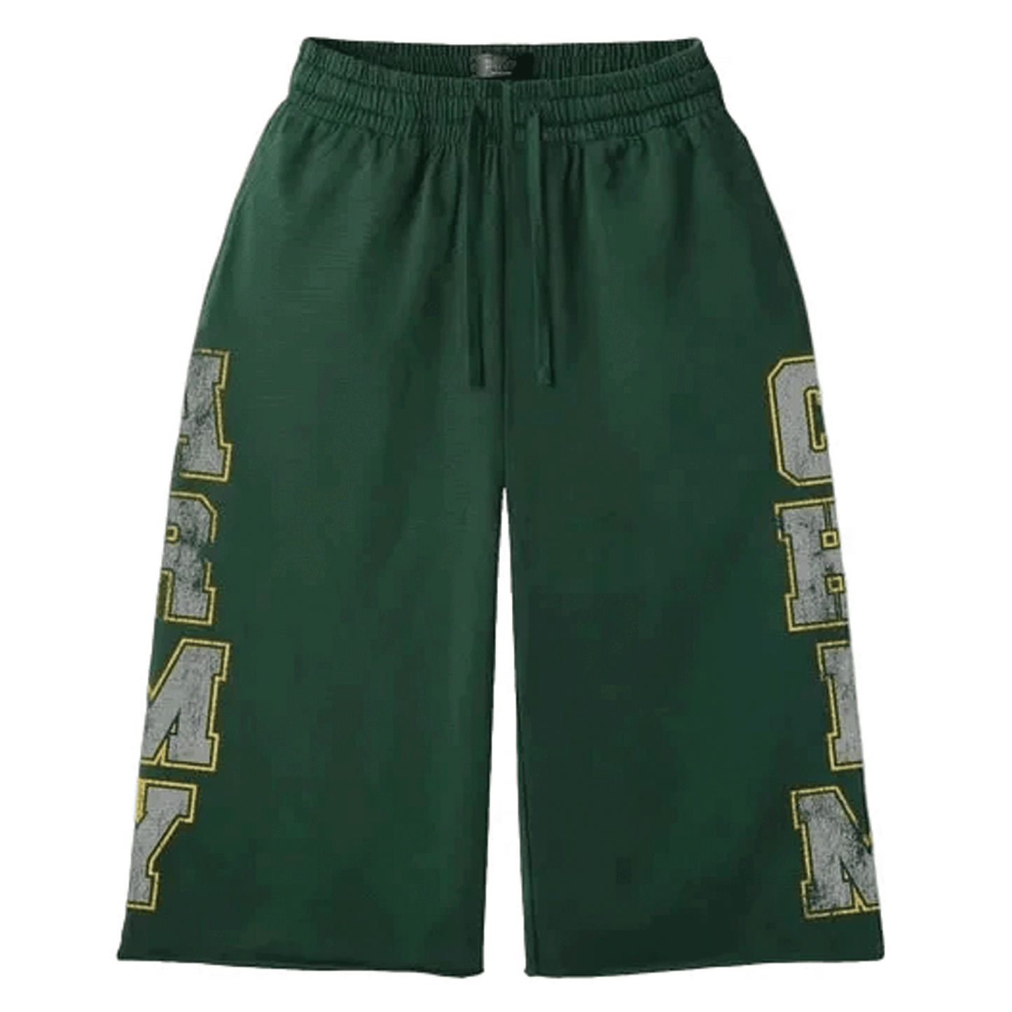 HMDD GREEN ARMY SWEAT SHORT