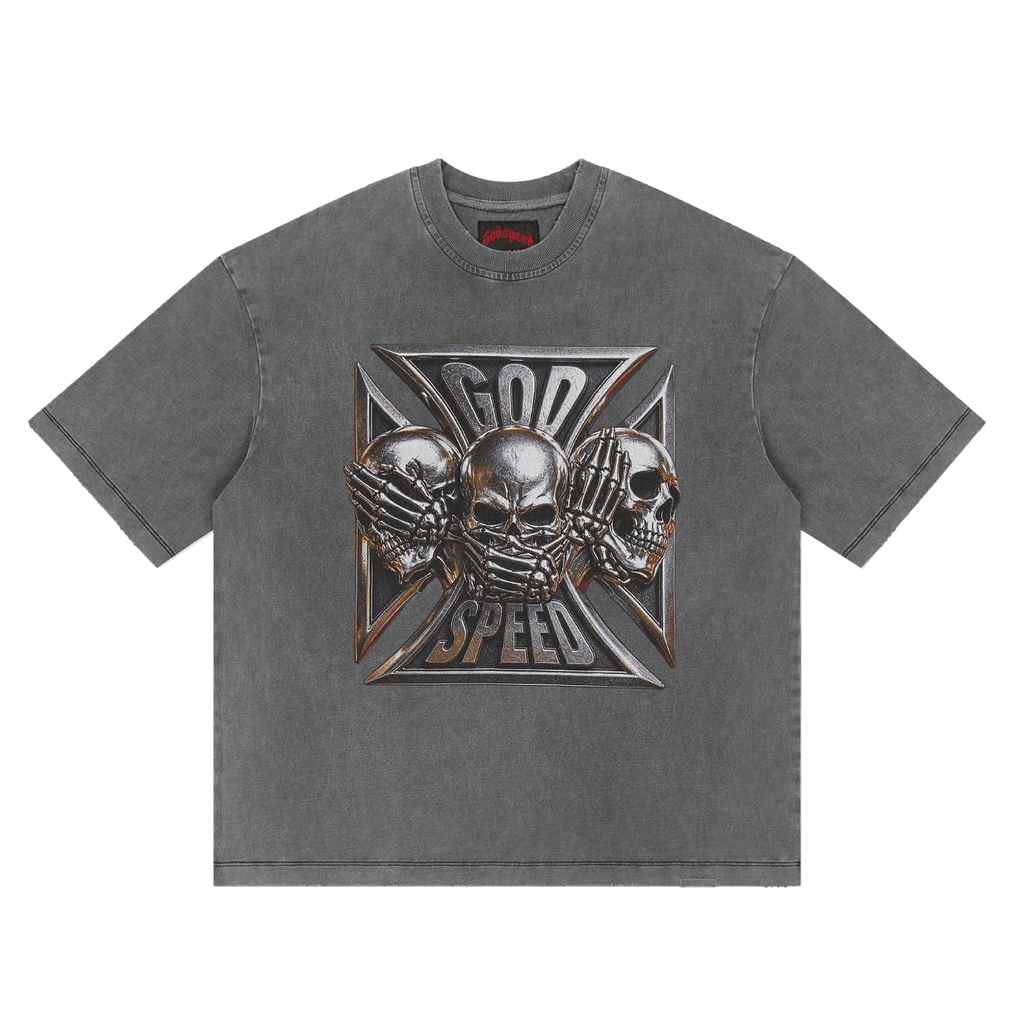 GodSpeed Omerta T-Shirt Grey Wash