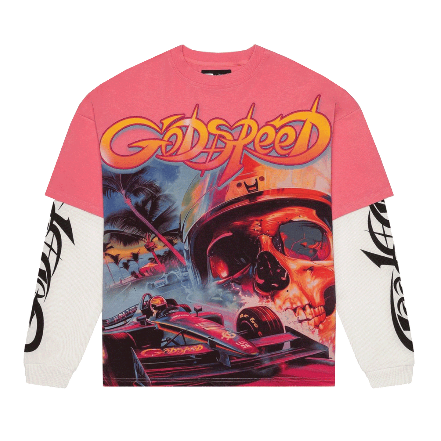 GodSpeed F1 Dreams Layered T-Shirt Pink