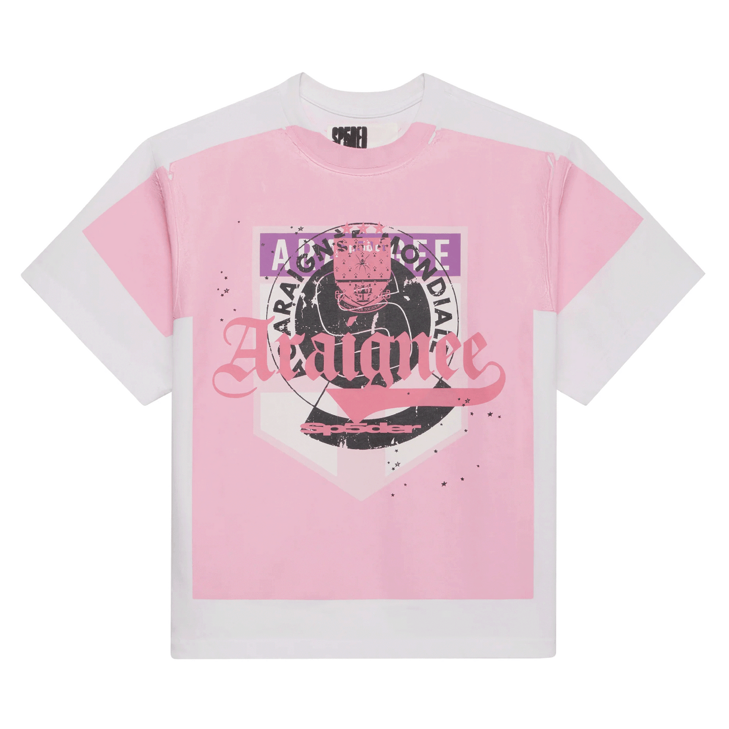 SP5DER OVERPRINT ARAIGNEE TEE