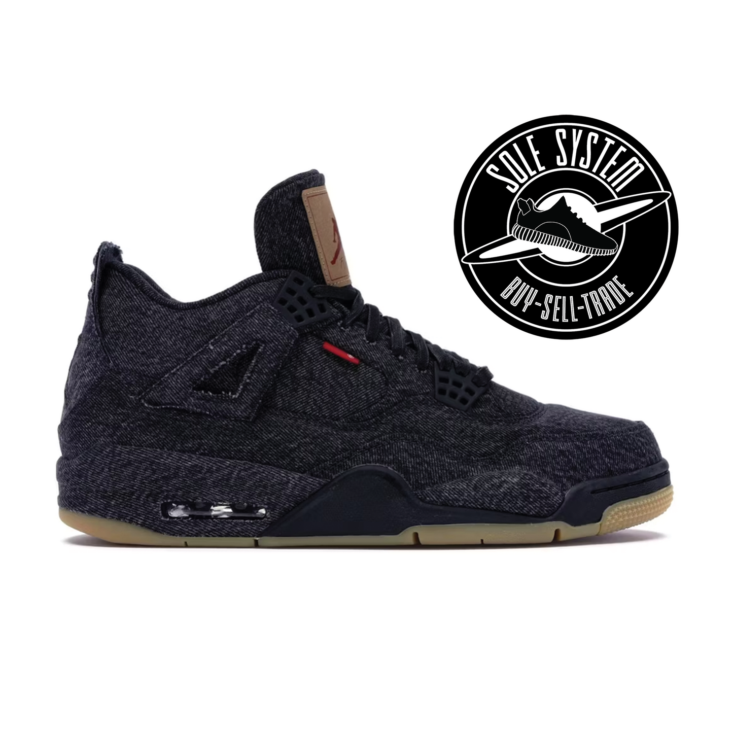 Jordan 4 Retro Levi's Black (Blank Tag)