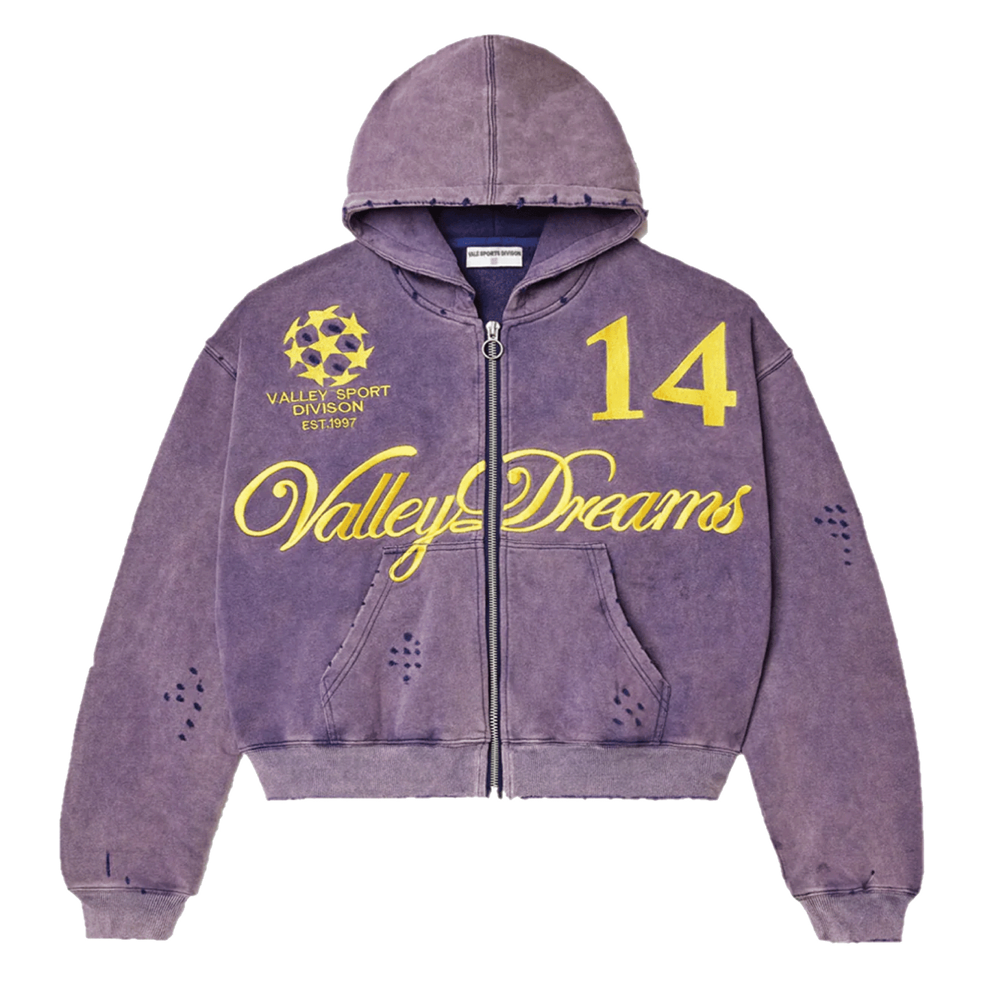 Vale Forever 14 Zip Up Hoodie Purple