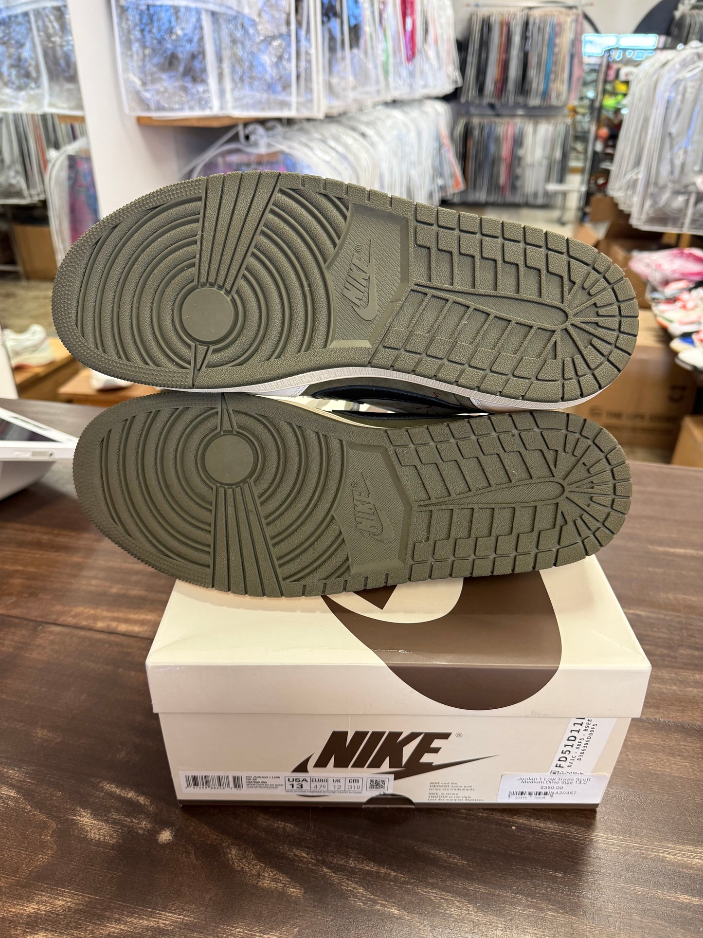 Jordan 1 Low Travis Scott Medium Olive