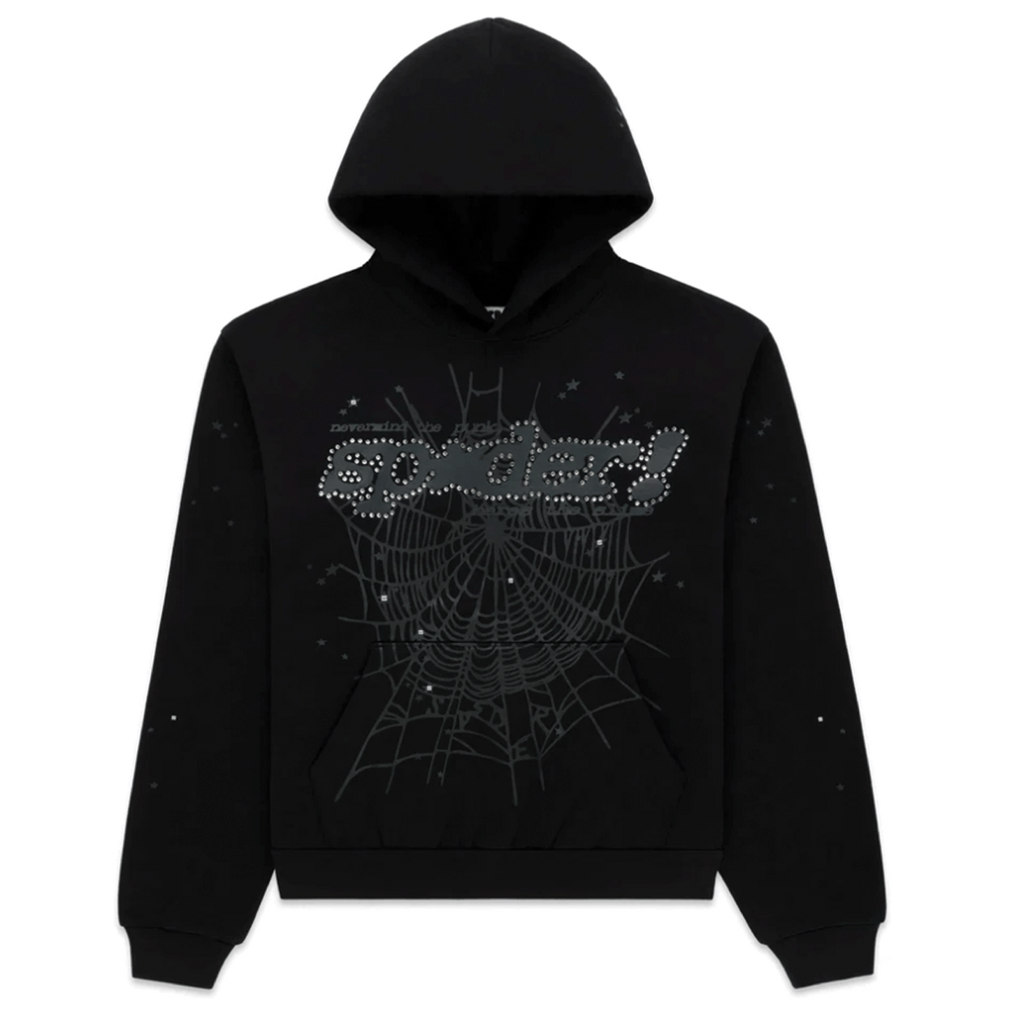SP5DER RHINESTONE PUNK V2 HOODIE