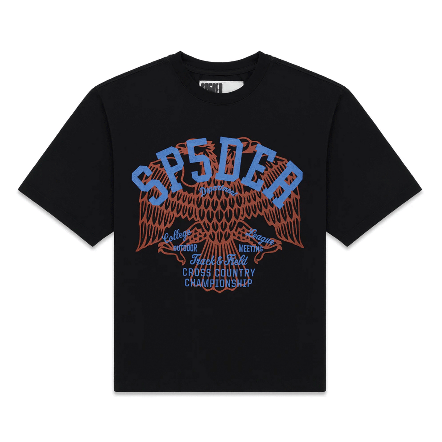SP5DER CHAMPIONS LEAGUE TEE BLACK