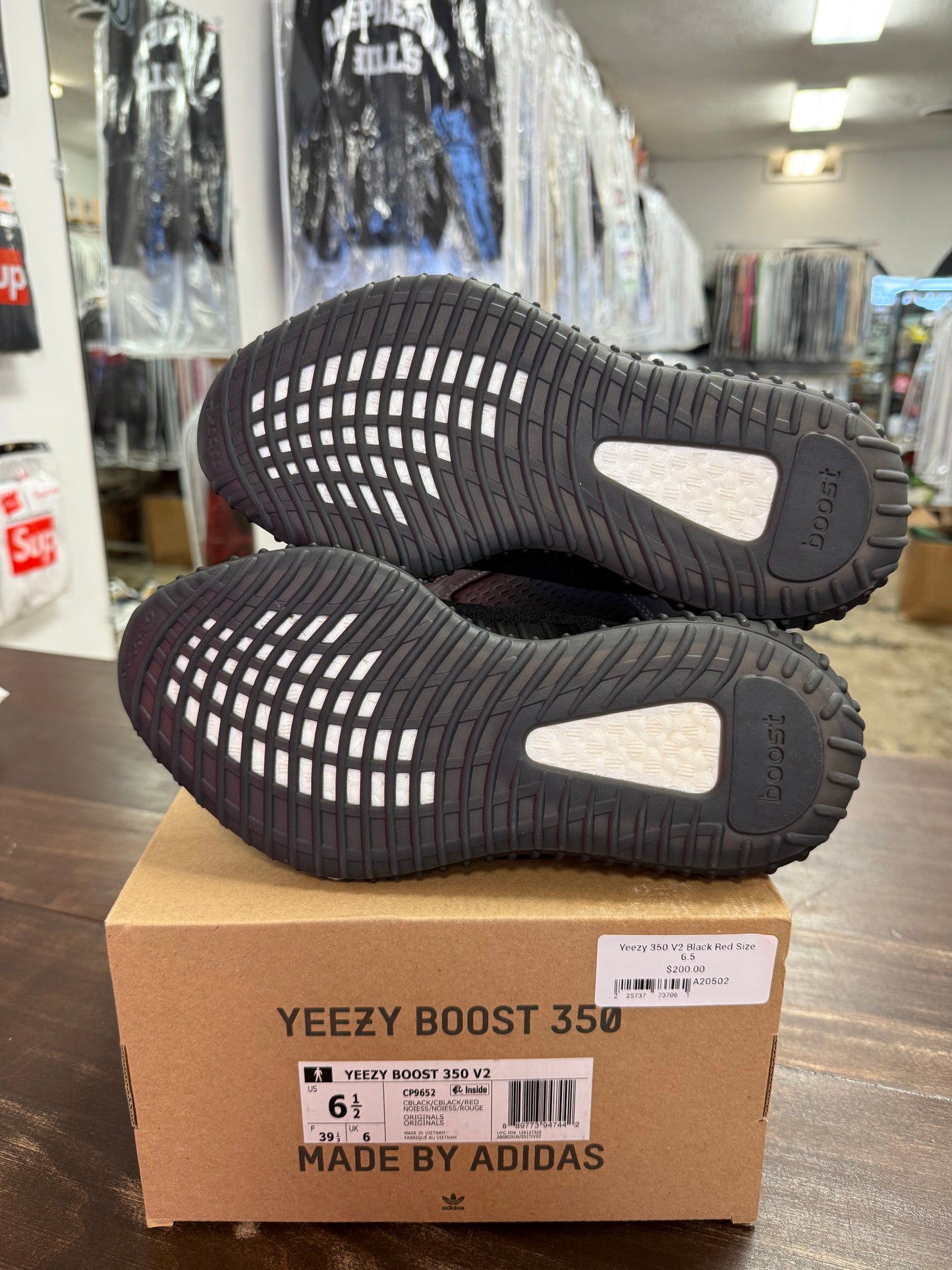 Yeezy 350 V2 Black Red