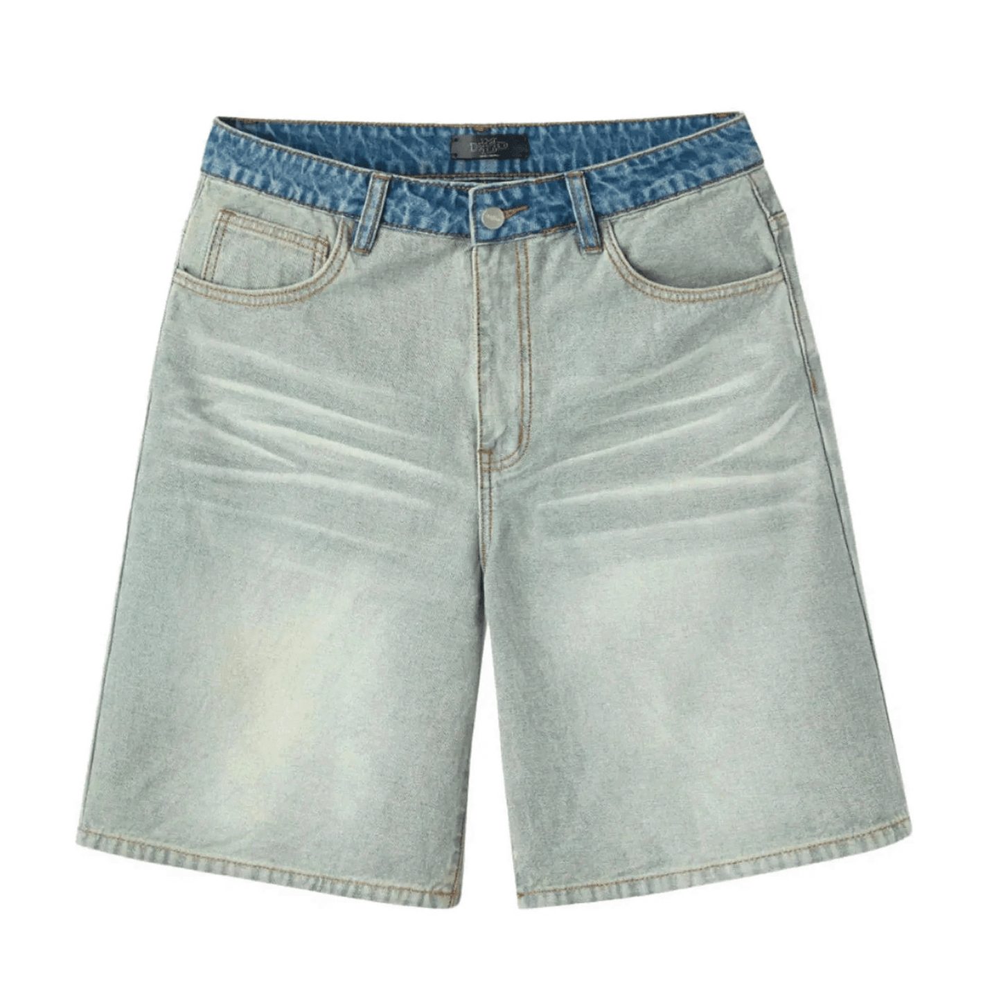 HMDD Inside Out Light Wash Jean Shorts
