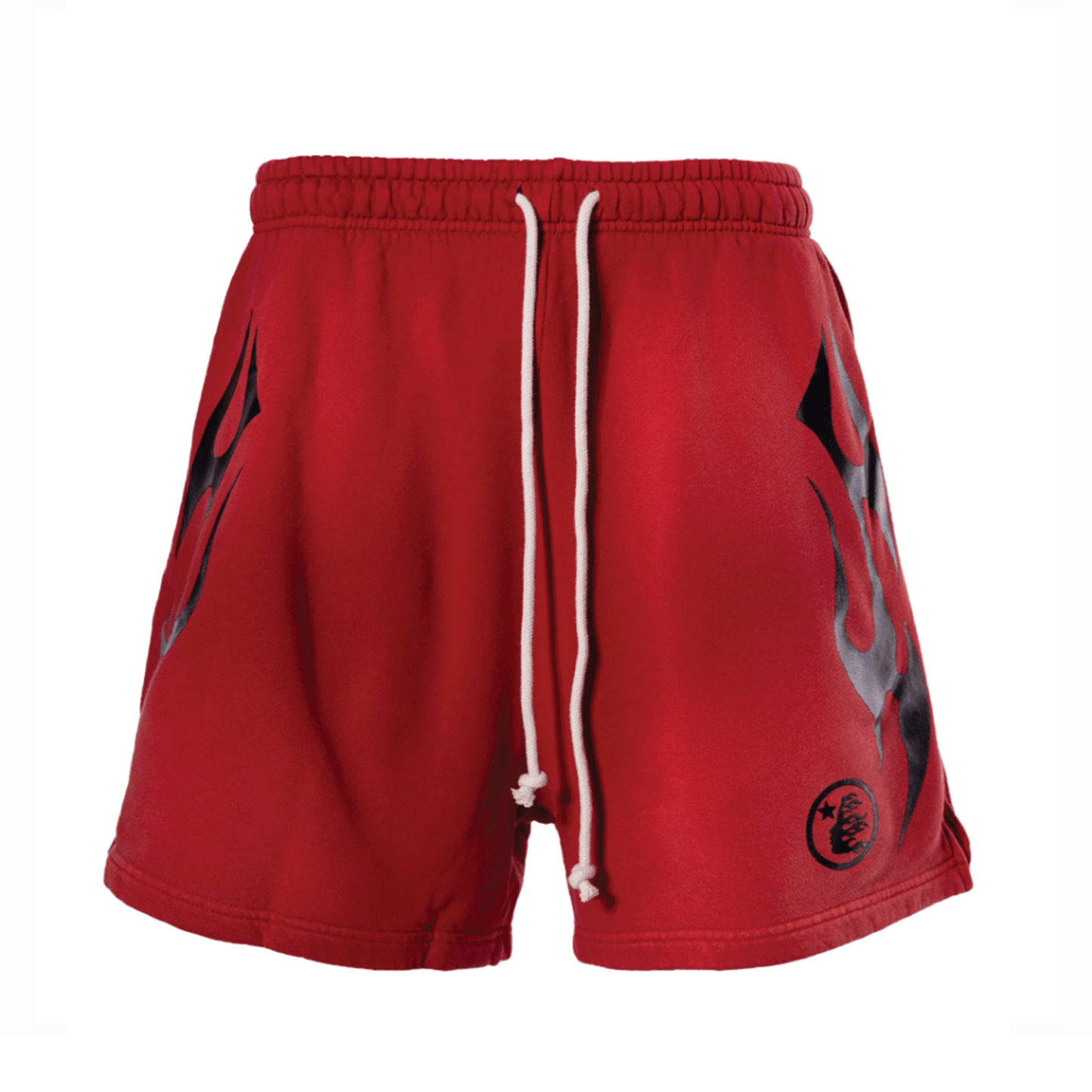 Hellstar Flame Shorts Red