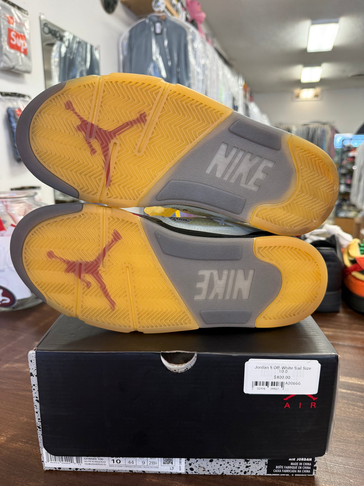 Jordan 5 Off-White Sail