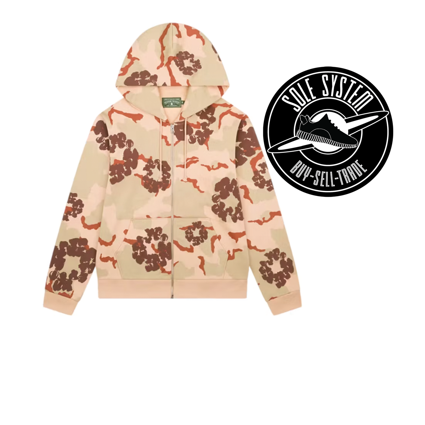 Denim Tears Cotton Wreath Zip Tan Camo