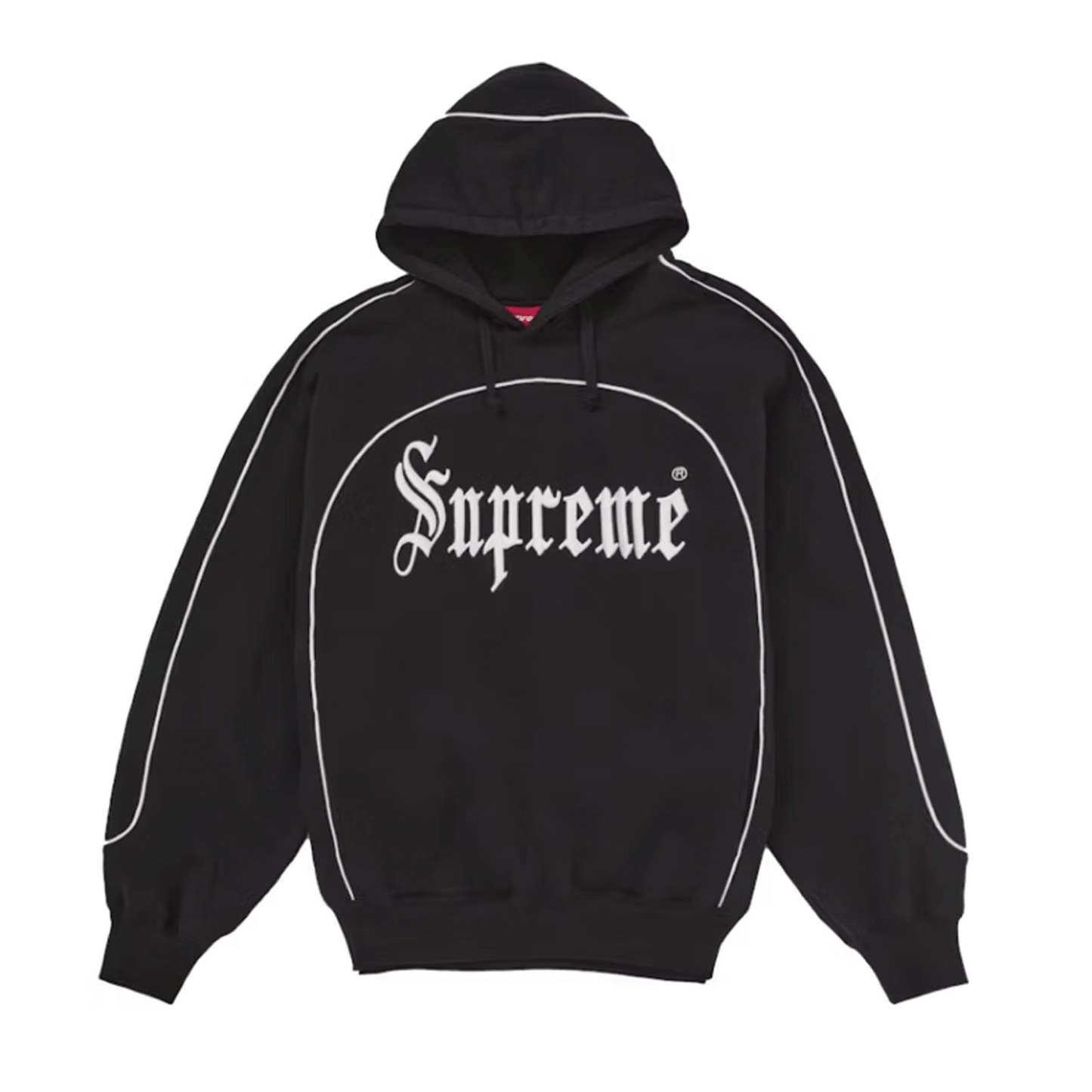 Supreme Curve Piping Sweatshirt Black