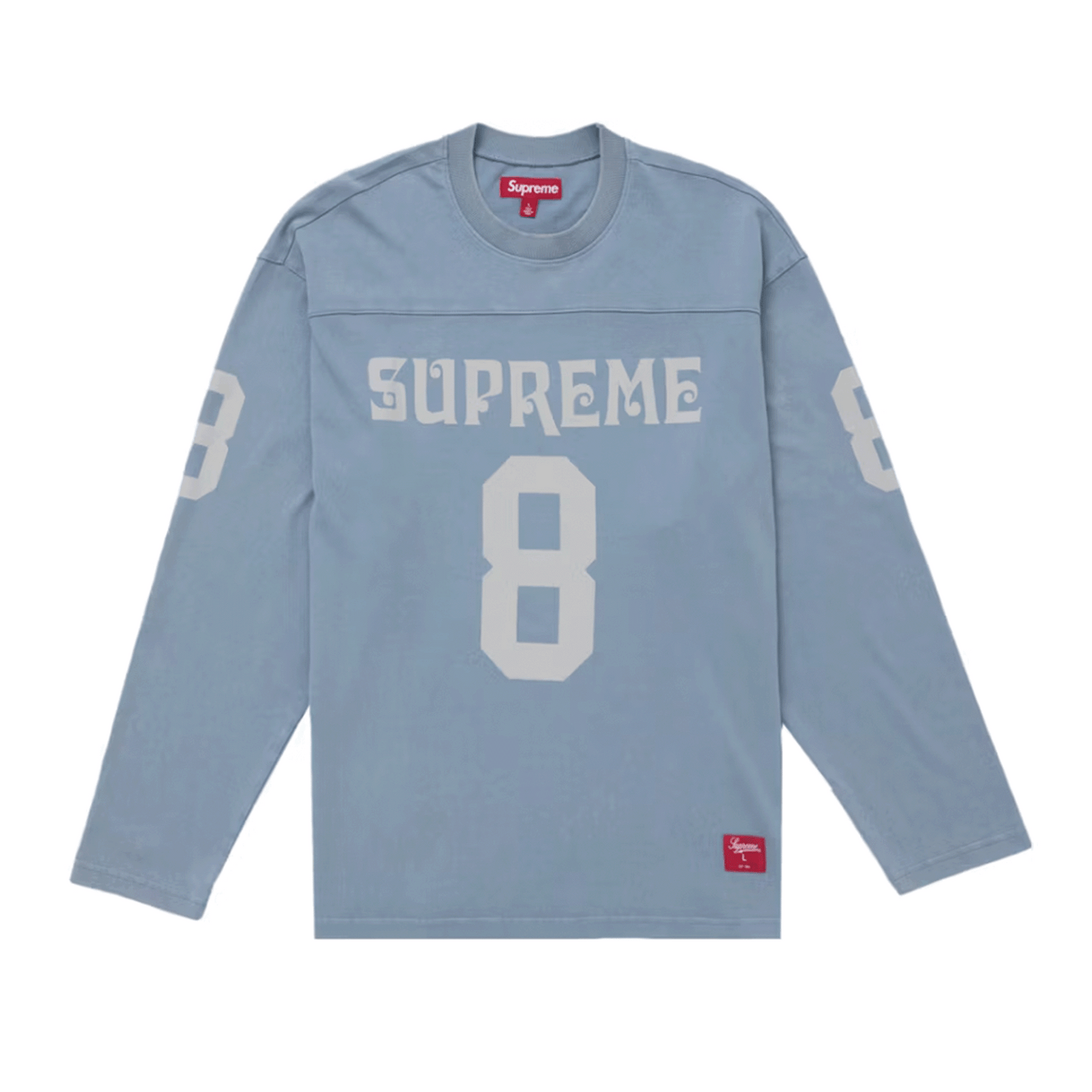 Supreme L/S Football Top Dusty Blue