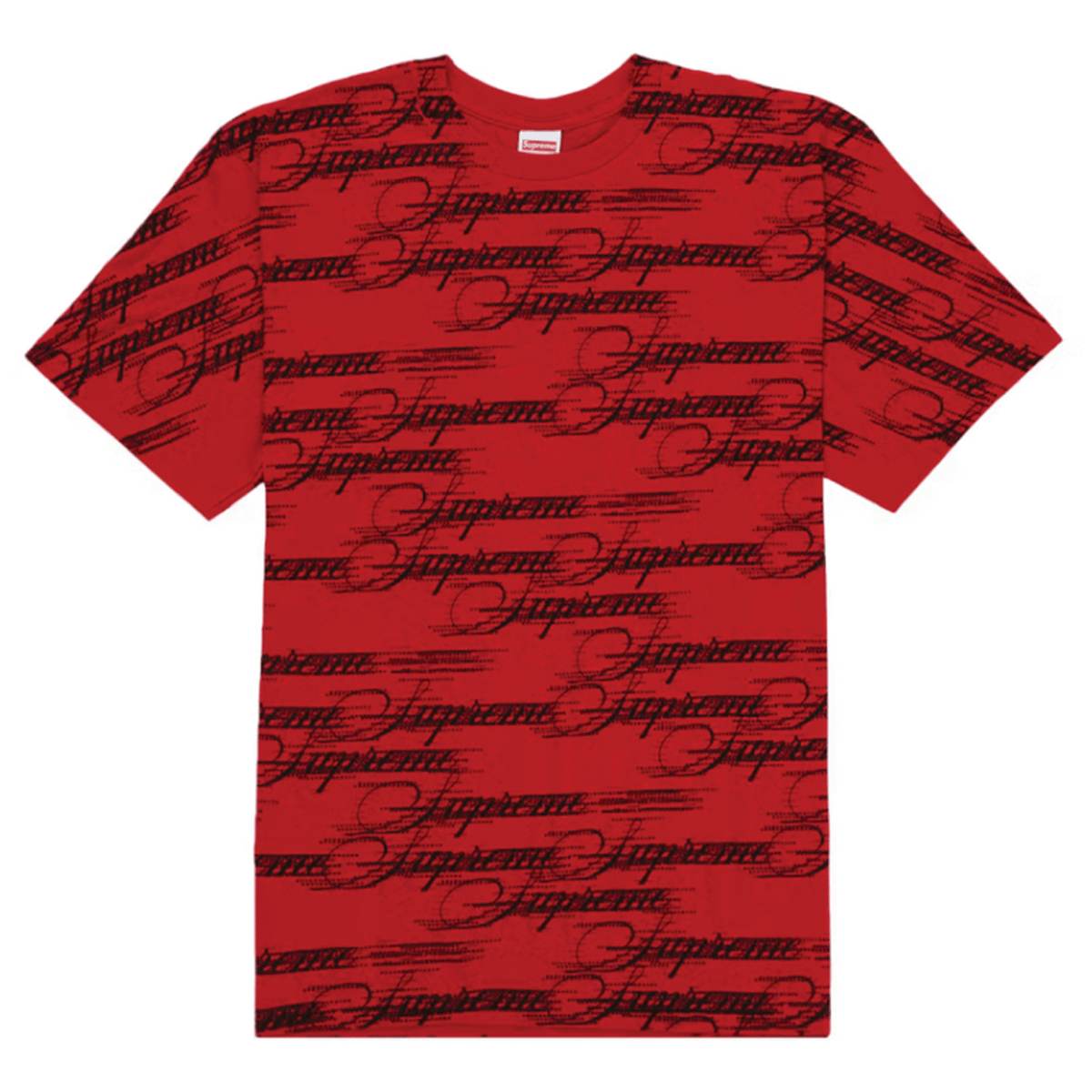 Supreme Script Tee (FW26) Red