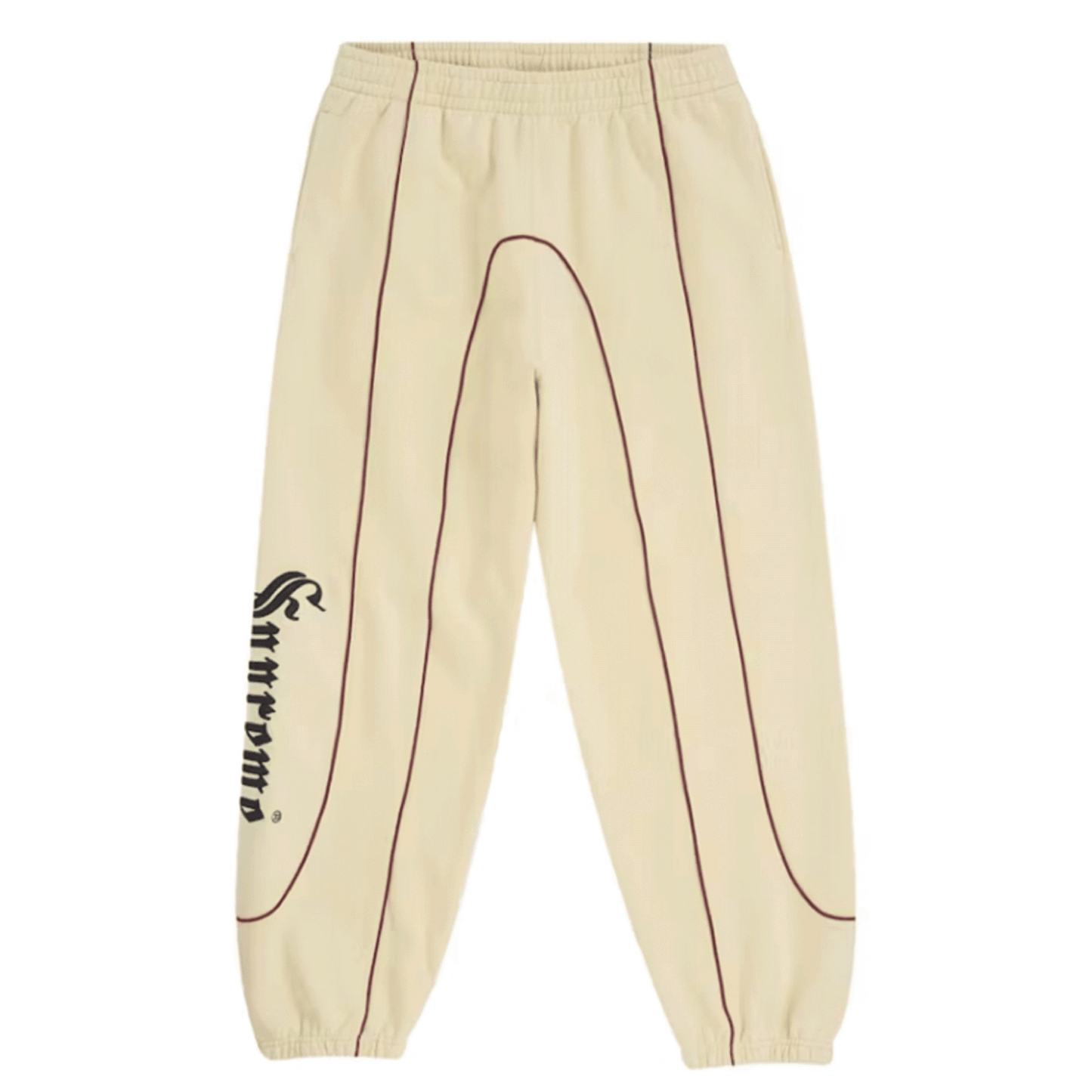 Supreme Curve Piping Sweatpant Natural